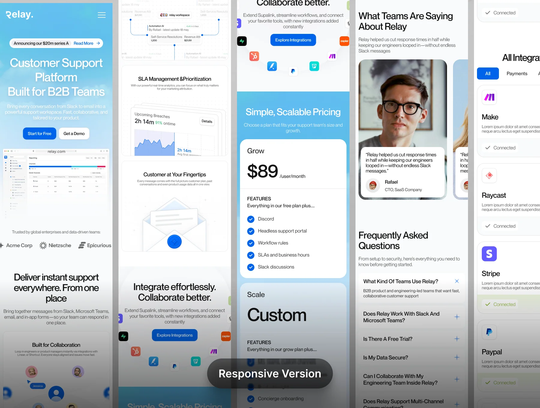 Relay - Saas Website UI KIT 6