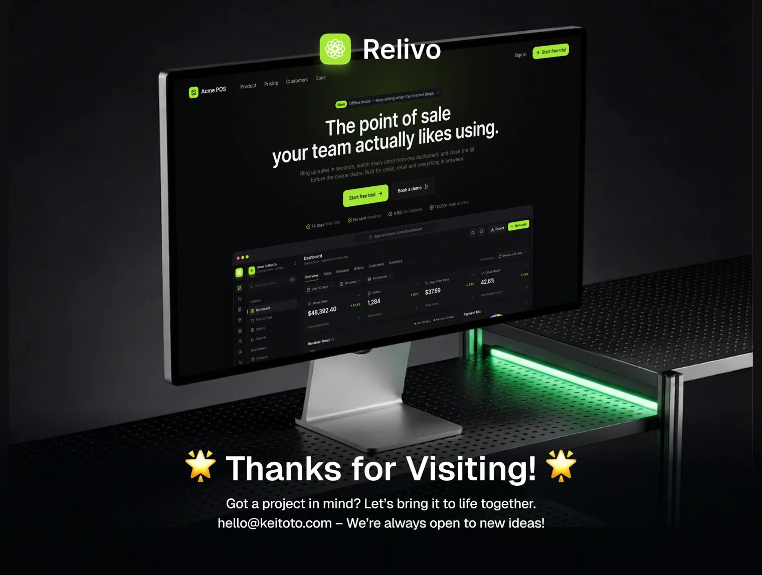 Relivo — Point of Sale Dashboard UI KIT 6