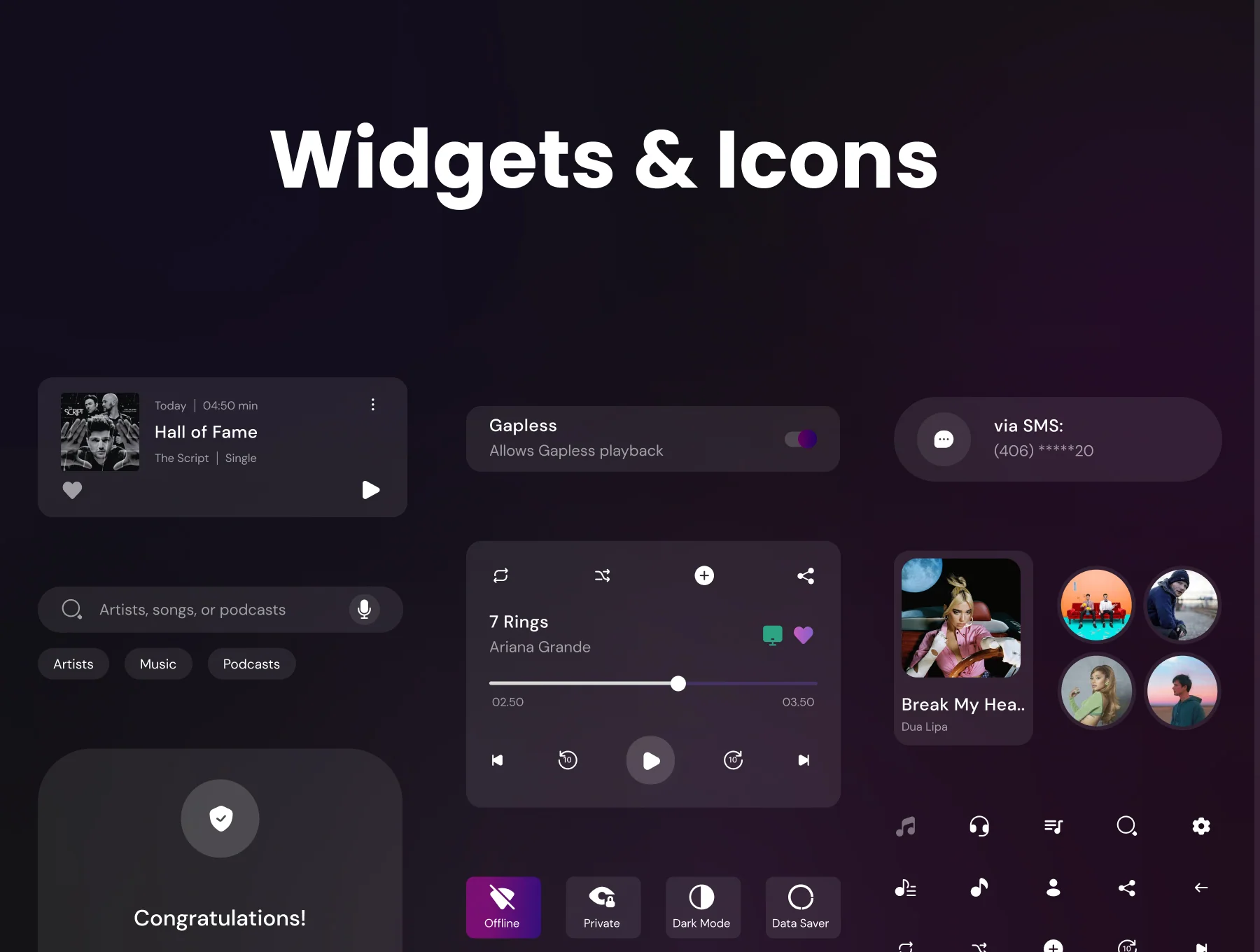 Relix Figma - Music App UI Kit Figma 4