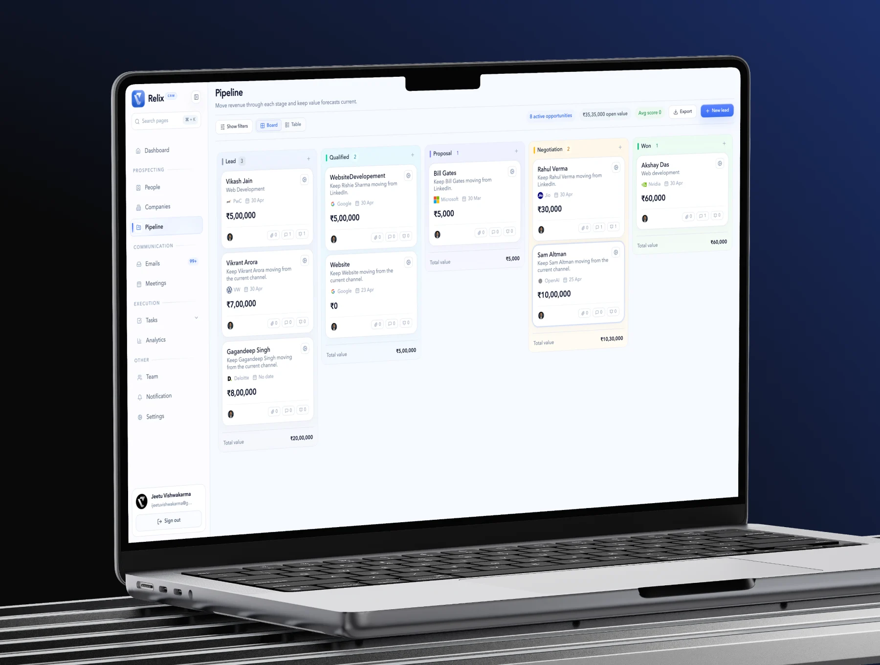 Relix – Full-Stack CRM SaaS 3