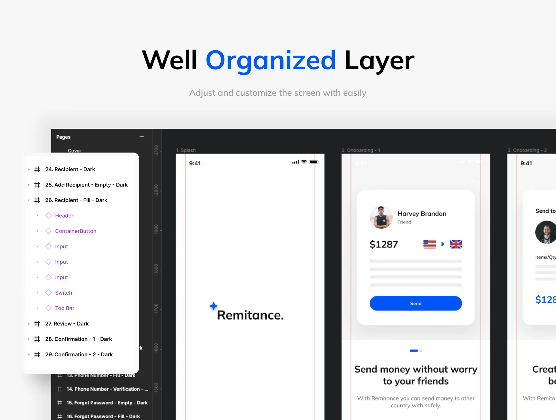 Remittance App UI Kit 4