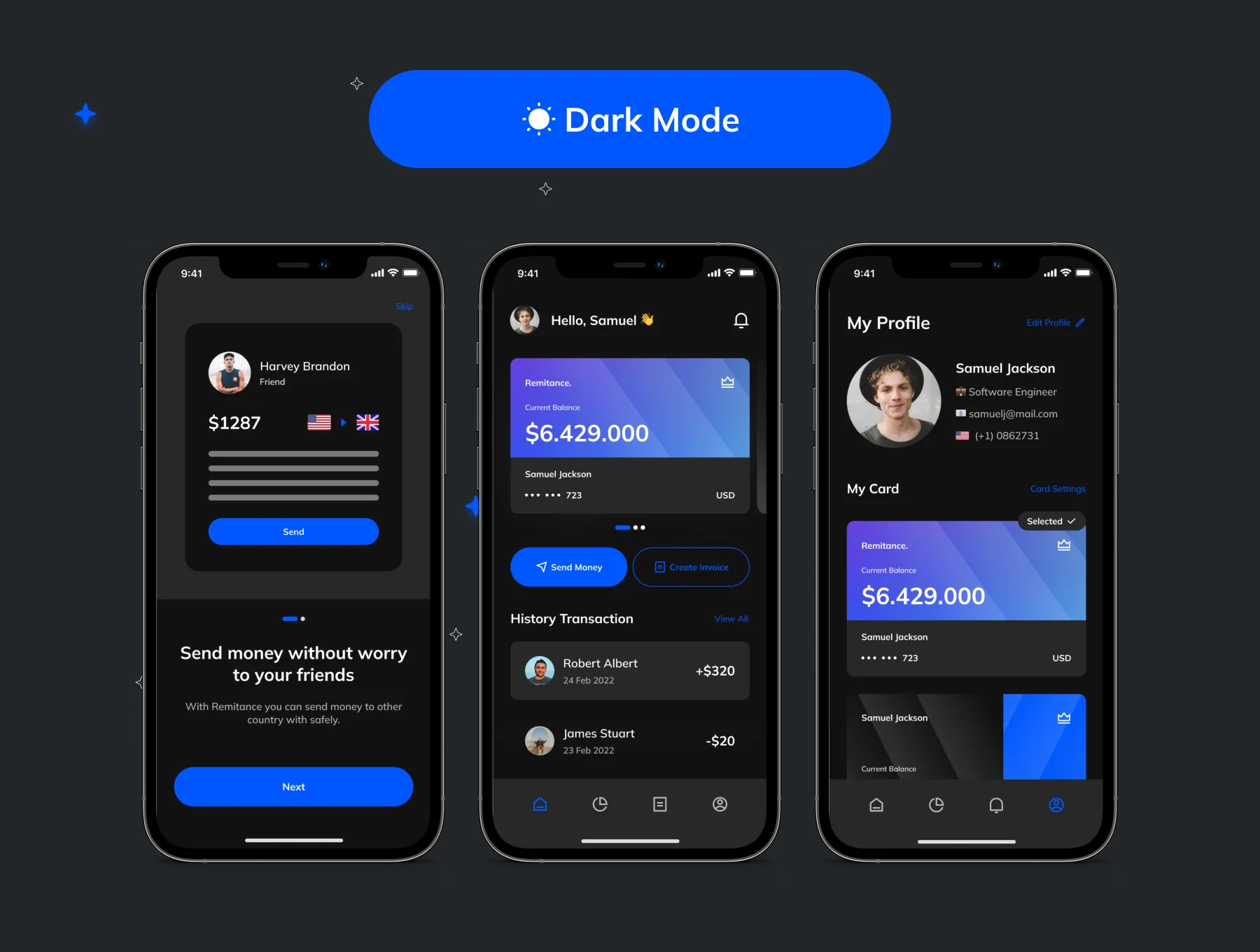 Remittance App UI Kit 7