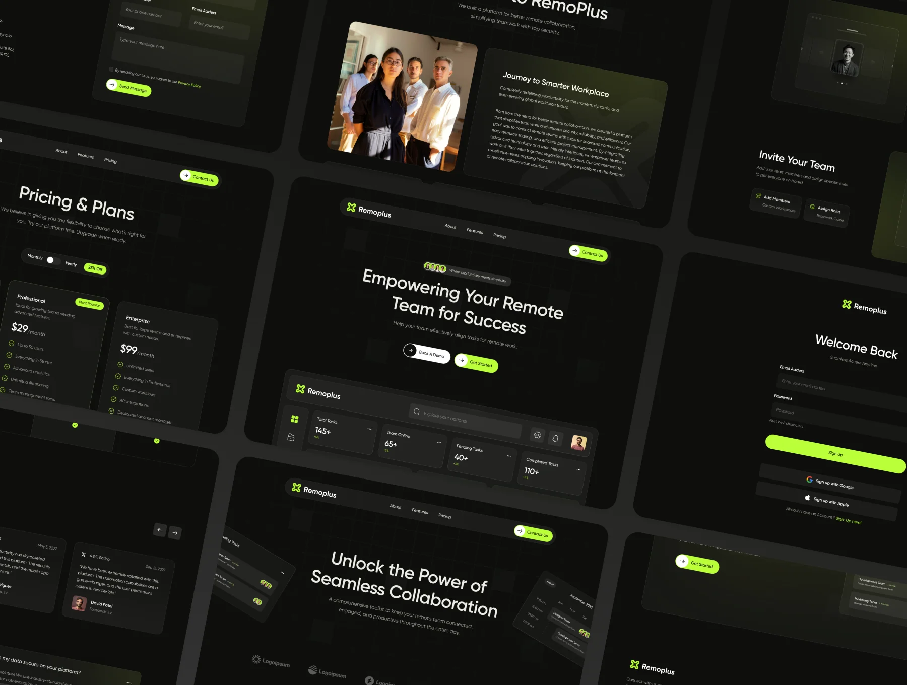 Remoplus - Remote Team Management SAAS Template 3