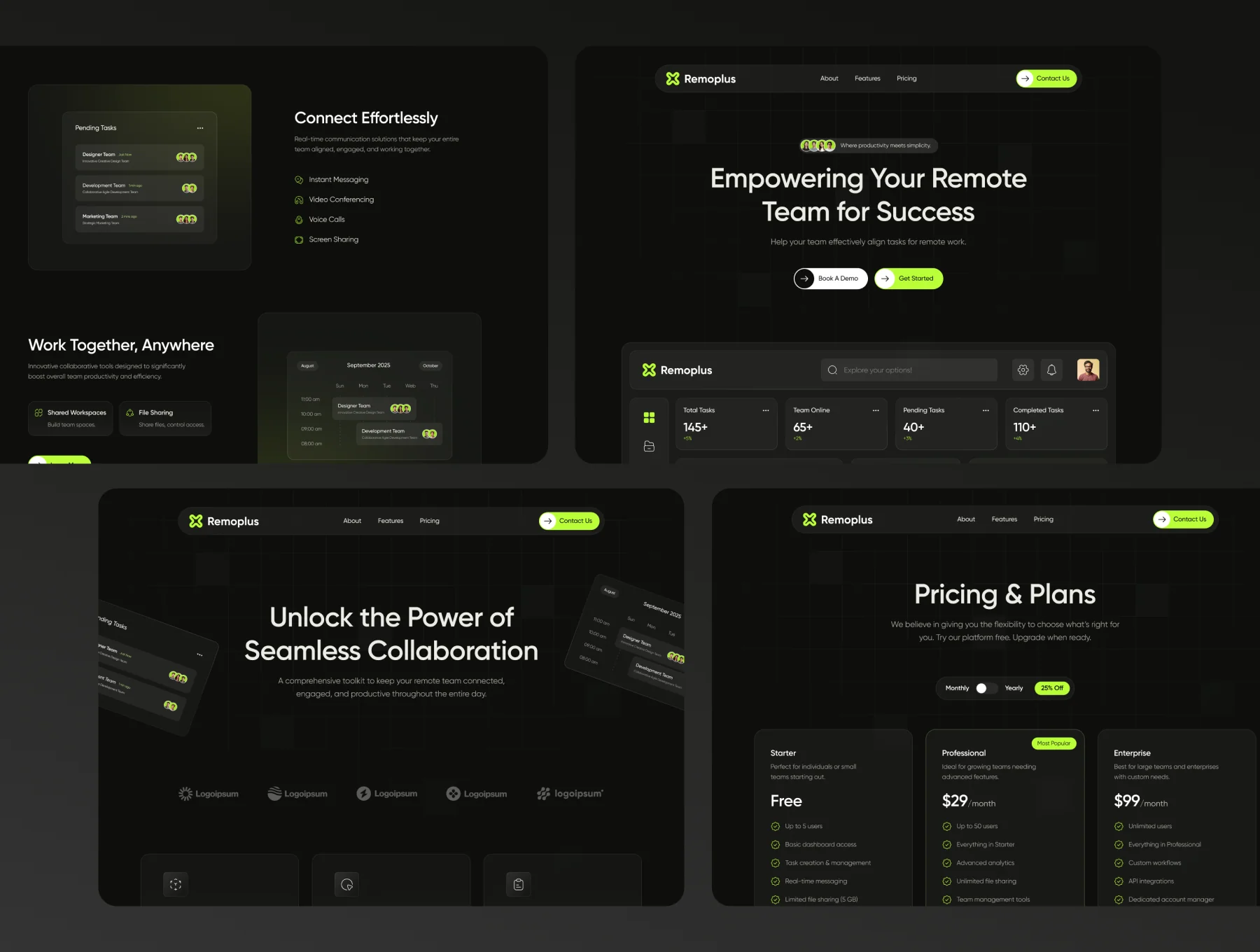 Remoplus - Remote Team Management SAAS Template 6