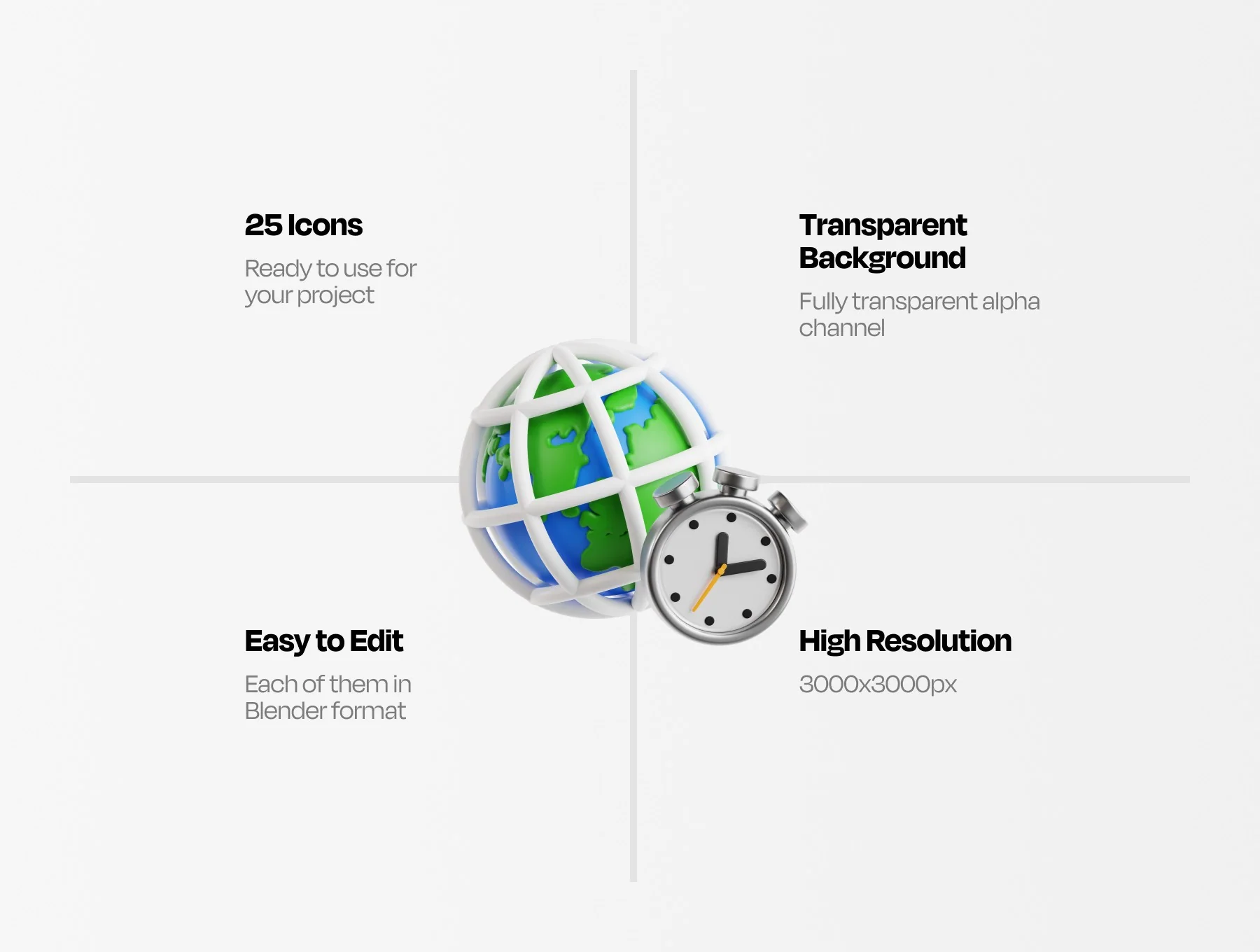 Remote Work 3D Icon Pack 2