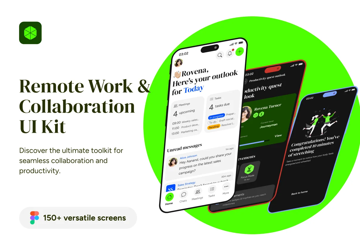 Remote Work & Collaboration UI Kit