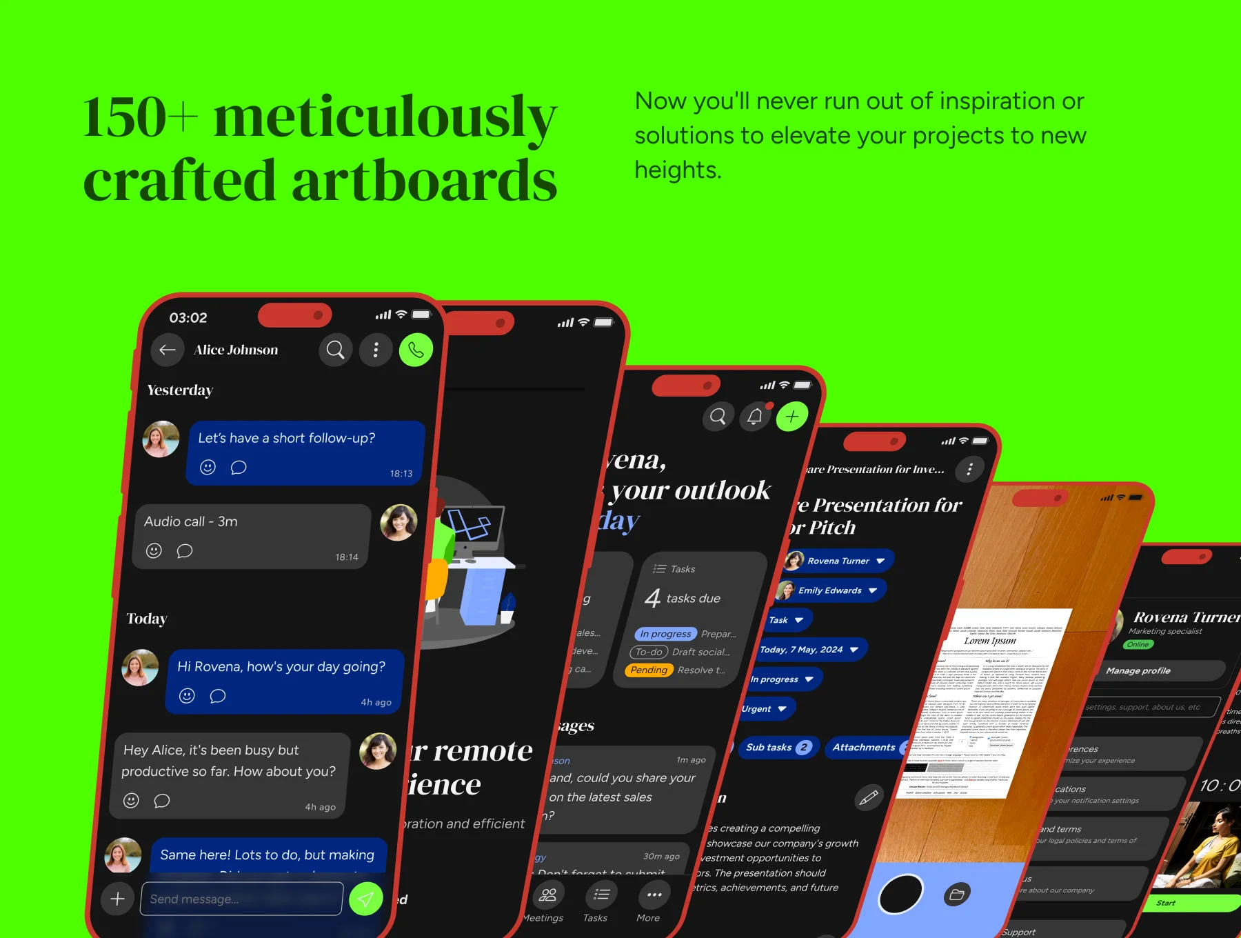 Remote Work & Collaboration UI Kit 2