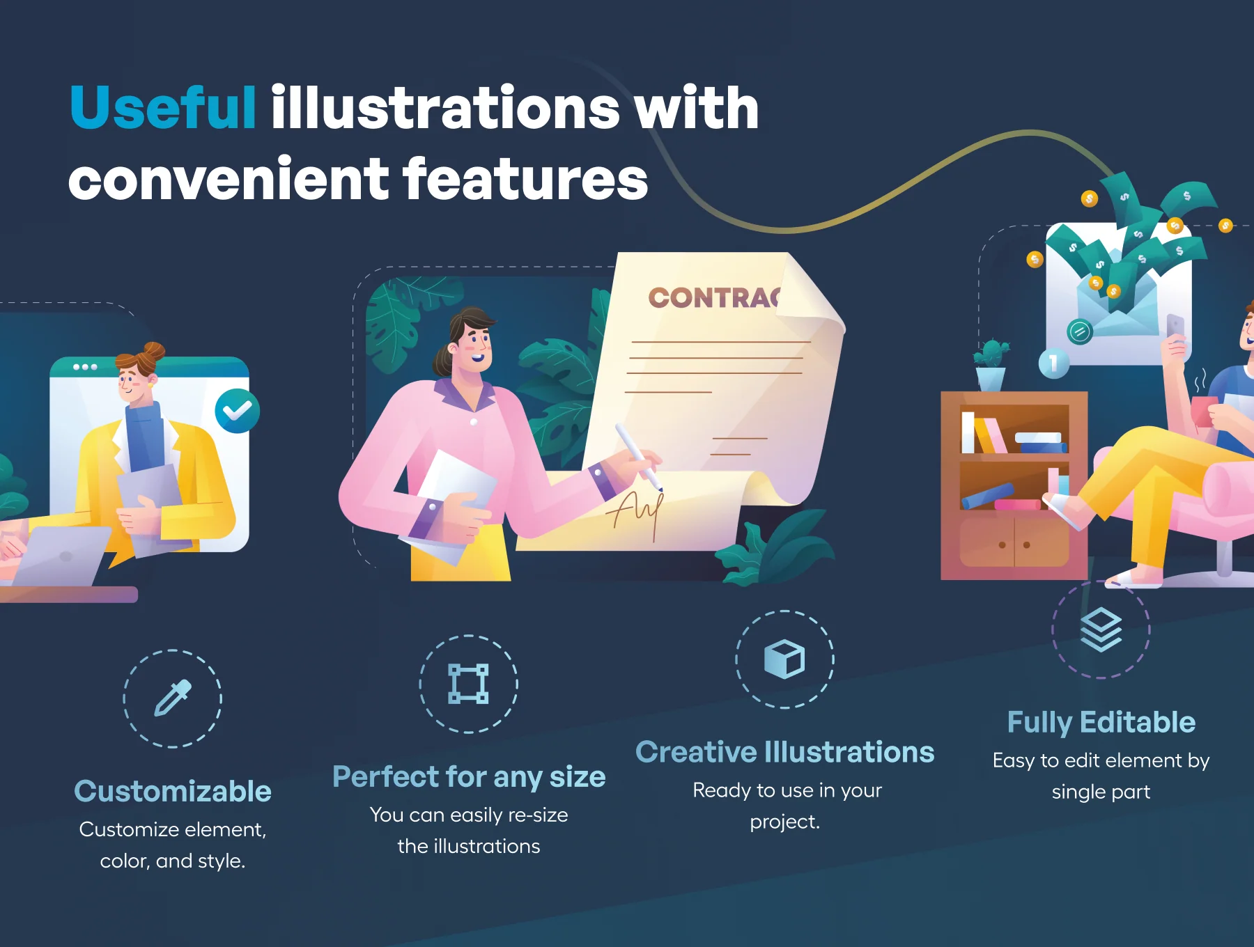 Remotely - Freelance & Remote Job Illustrations 3
