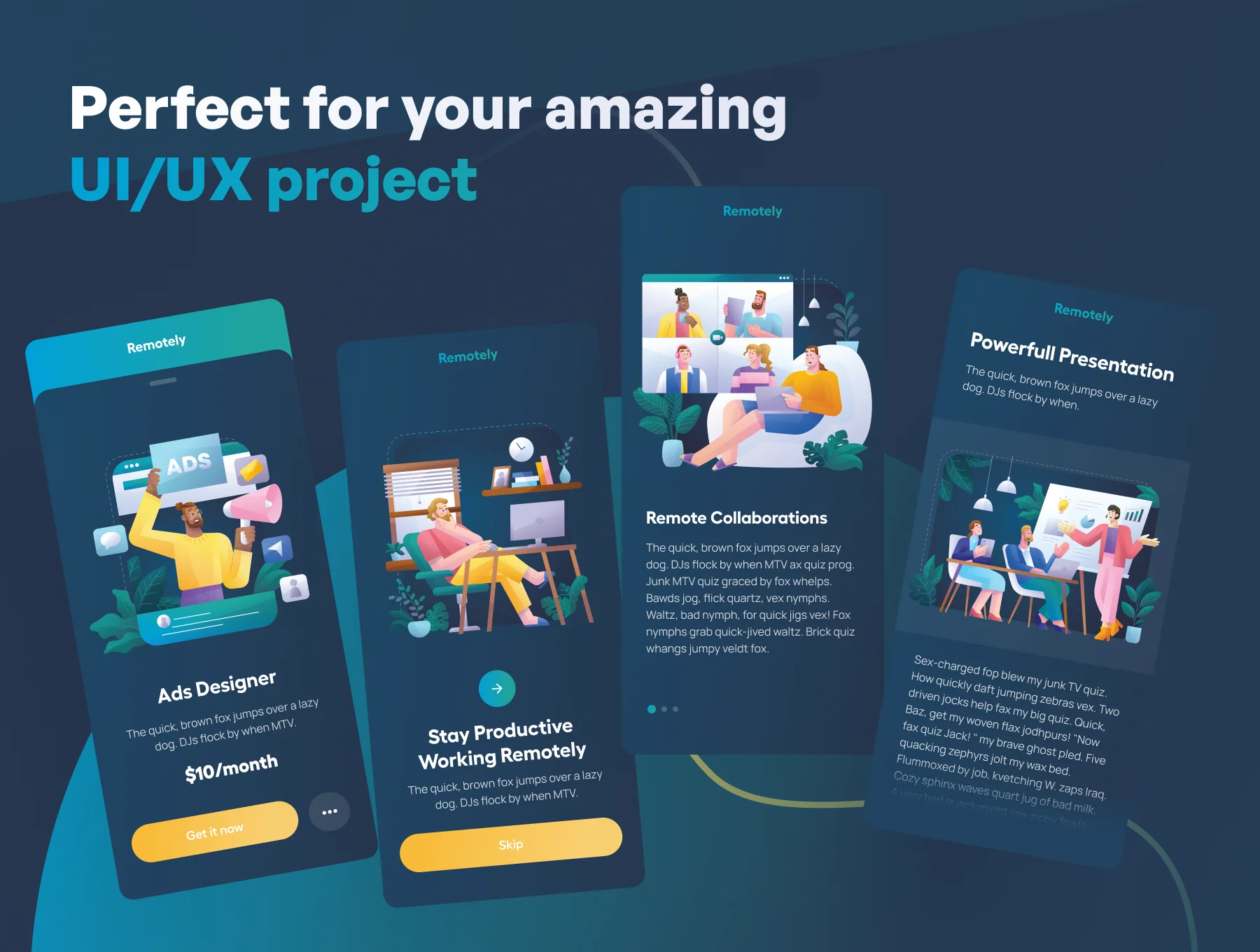 Remotely - Freelance & Remote Job Illustrations 5