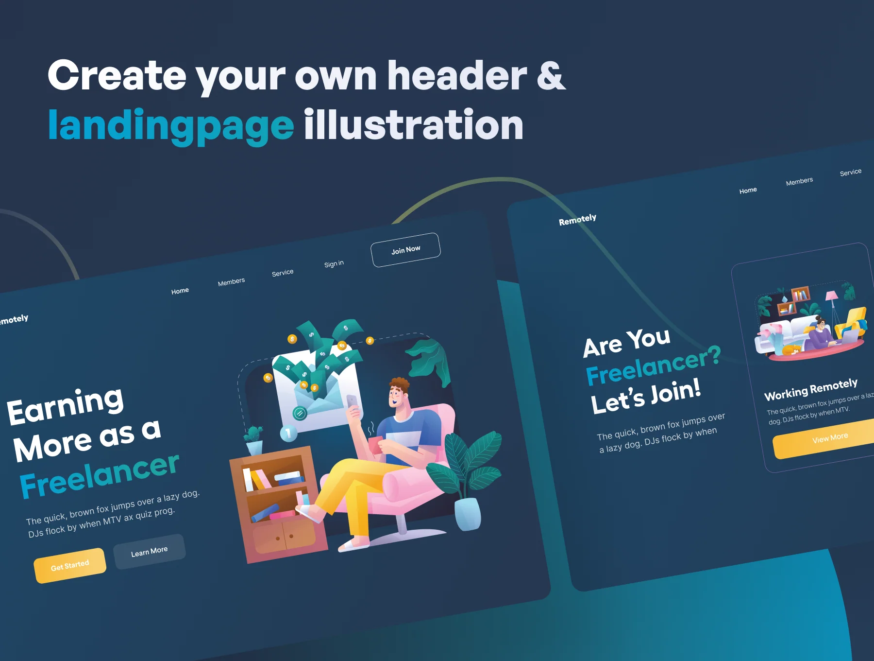 Remotely - Freelance & Remote Job Illustrations 6
