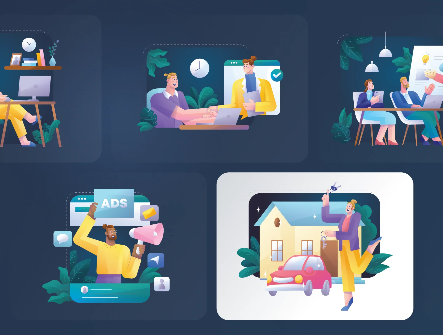 Remotely - Freelance & Remote Job Illustrations 7