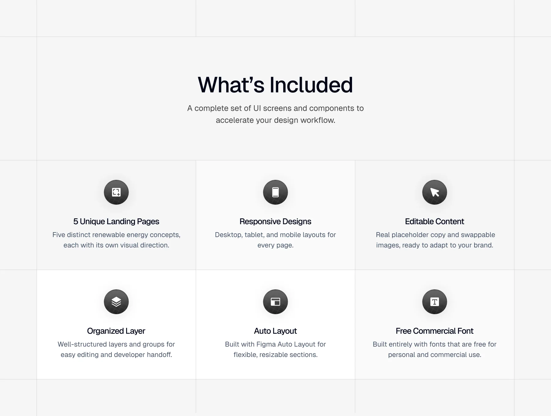 Renewable Energy Landing Page UI Kit 2