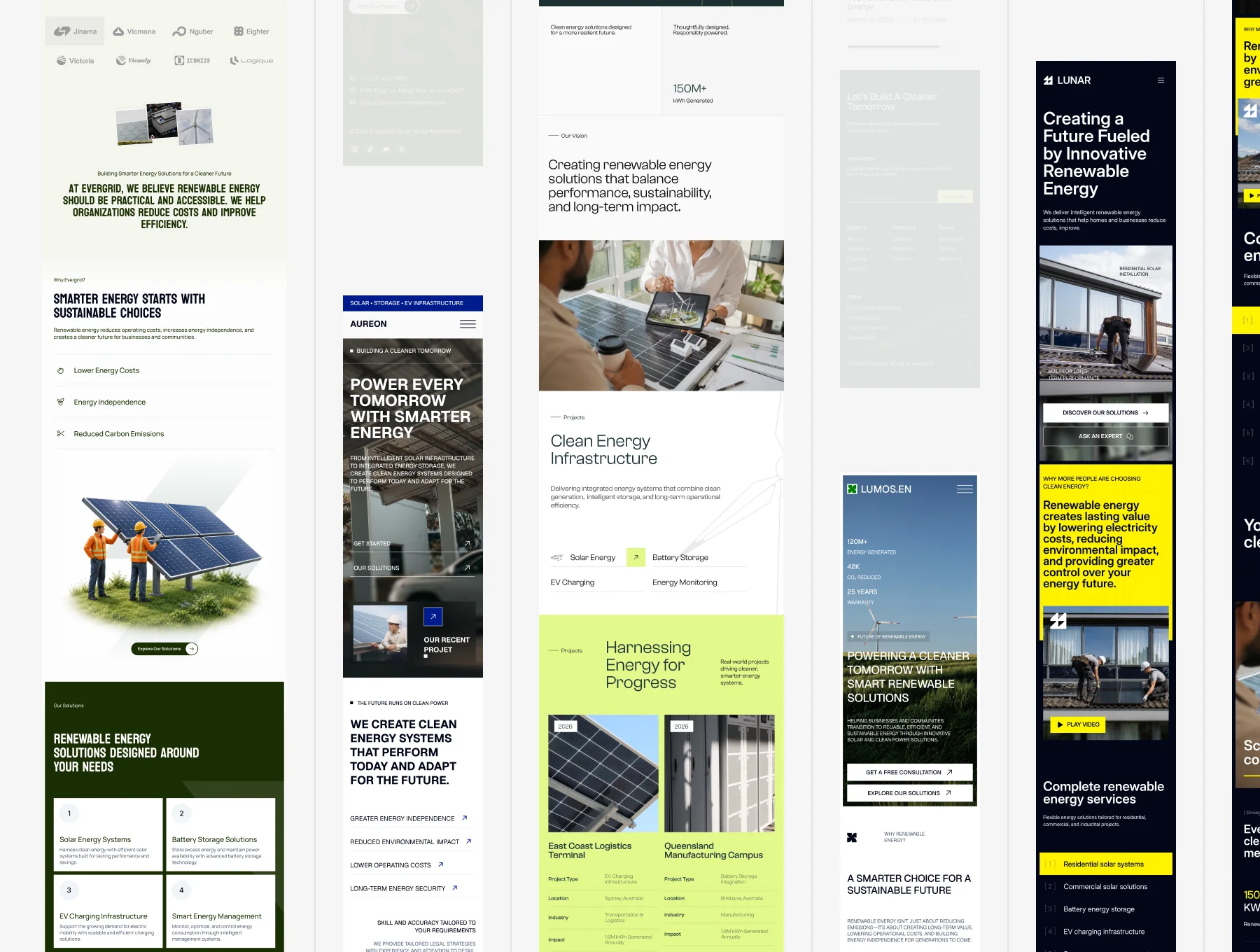 Renewable Energy Landing Page UI Kit 5