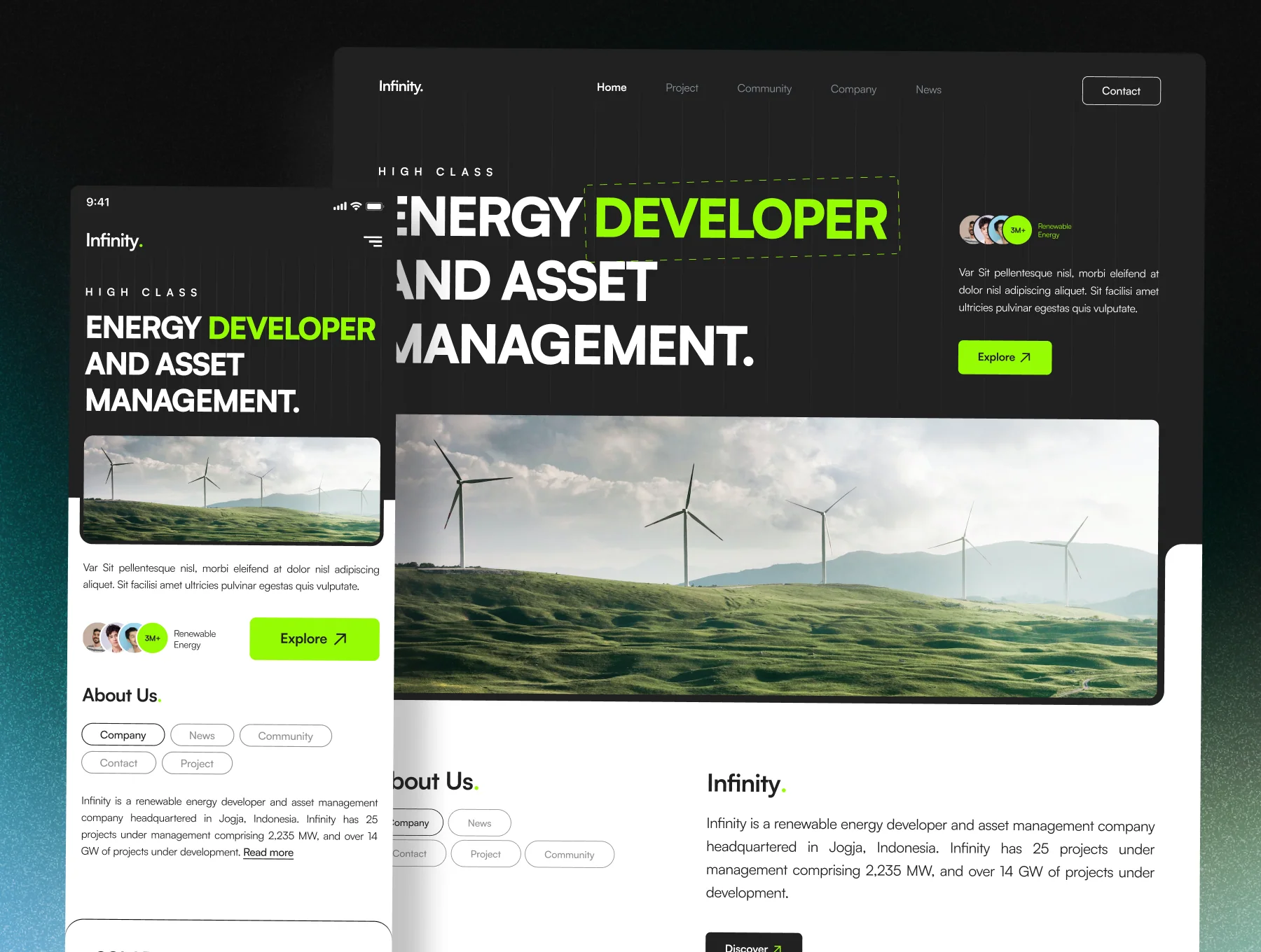Renewable Energy - Landing Page 2