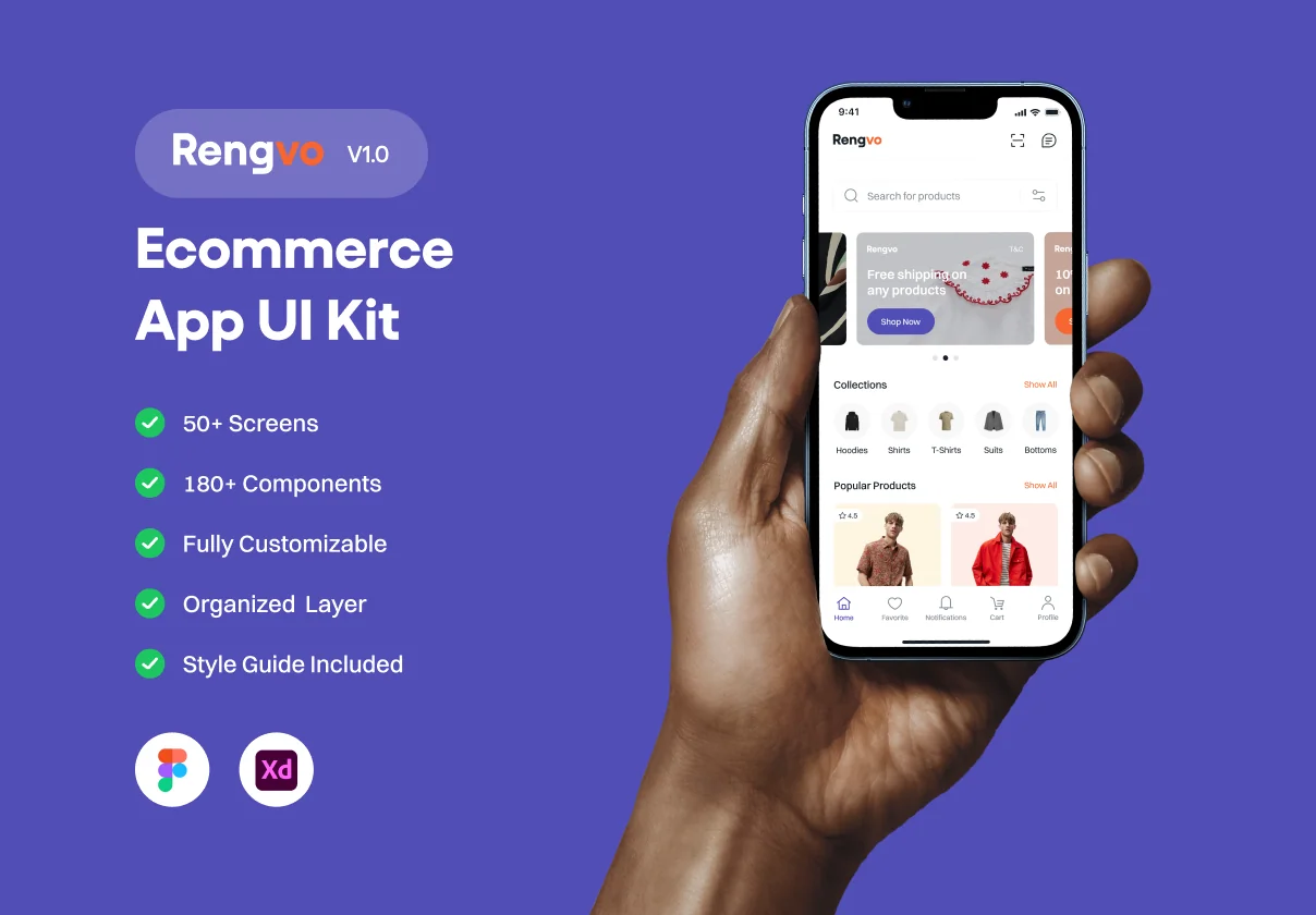 Rengvo Ecommerce App UI Kit