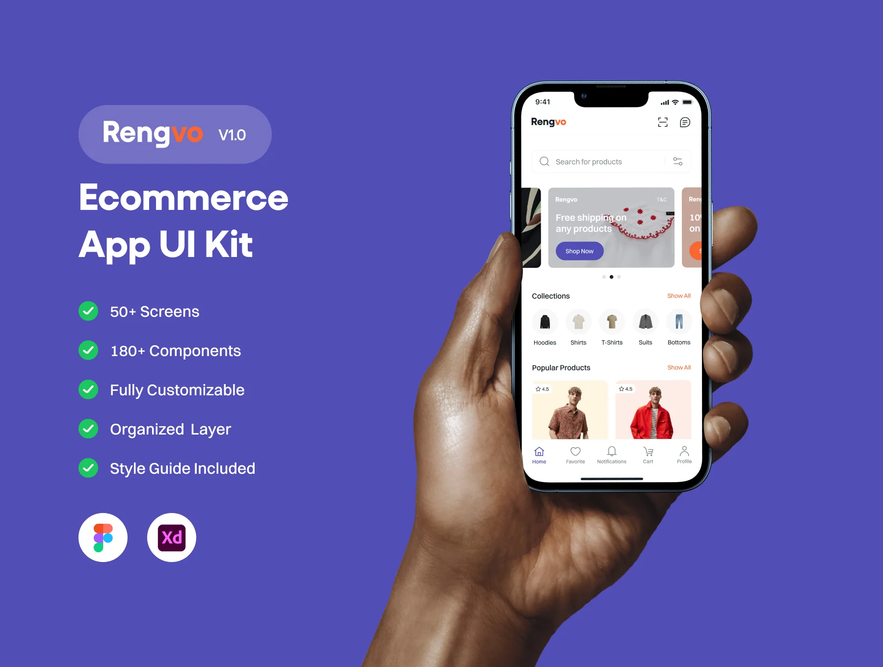 Rengvo Ecommerce App UI Kit