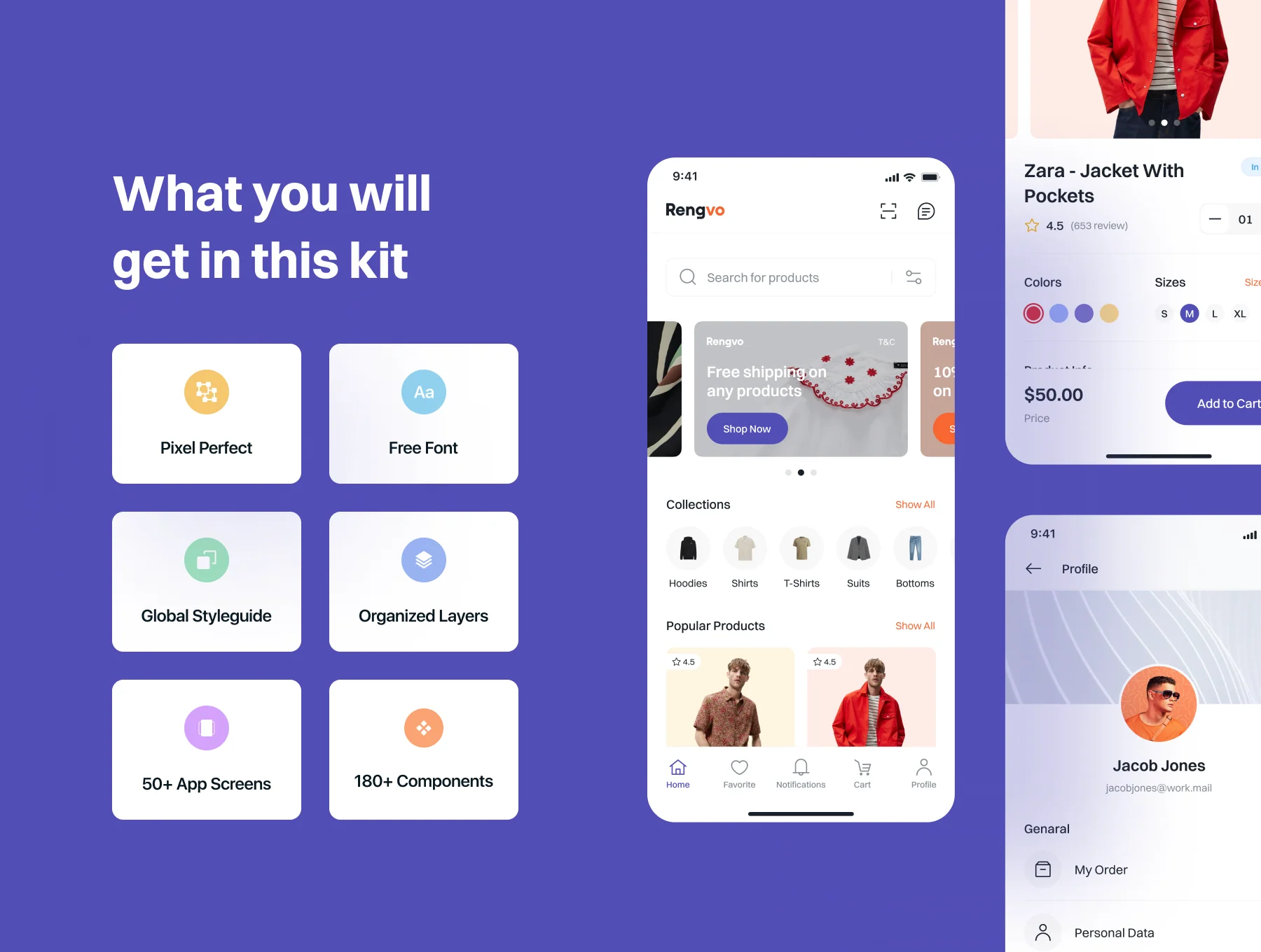 Rengvo Ecommerce App UI Kit 2