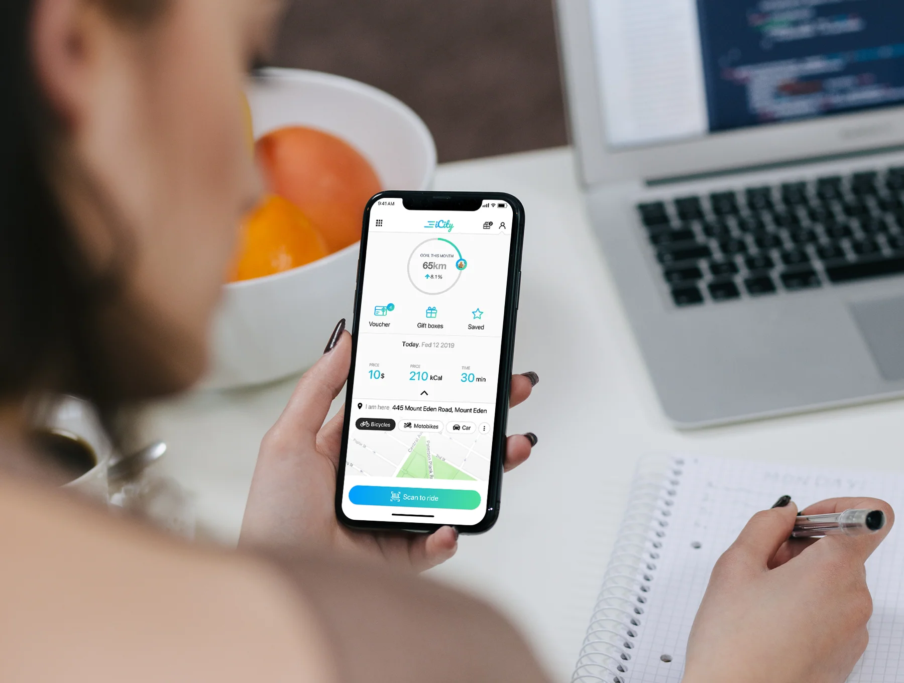 iCity - Rent bikes Mobile App 5