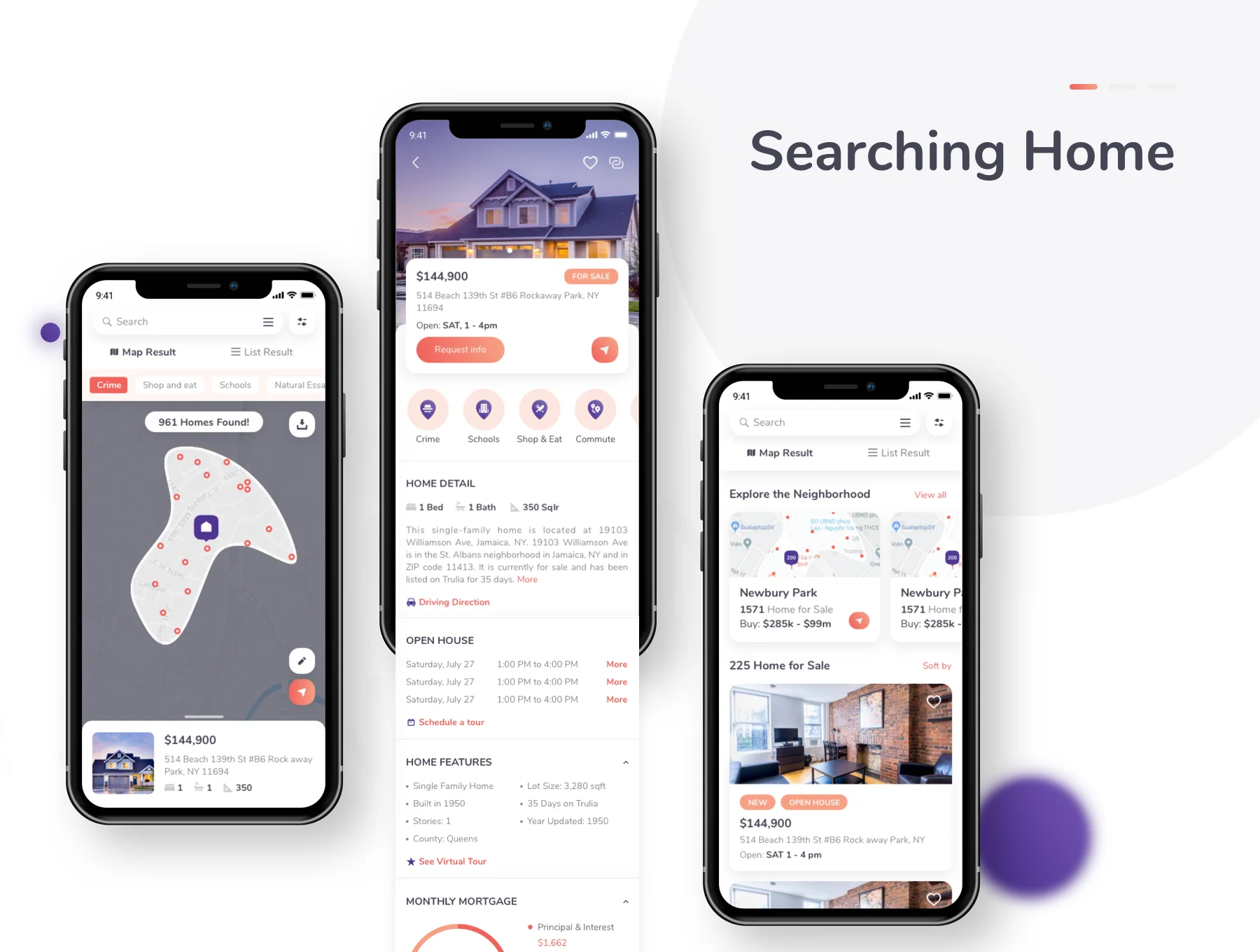 Rent Home Mobile UI KIT 3
