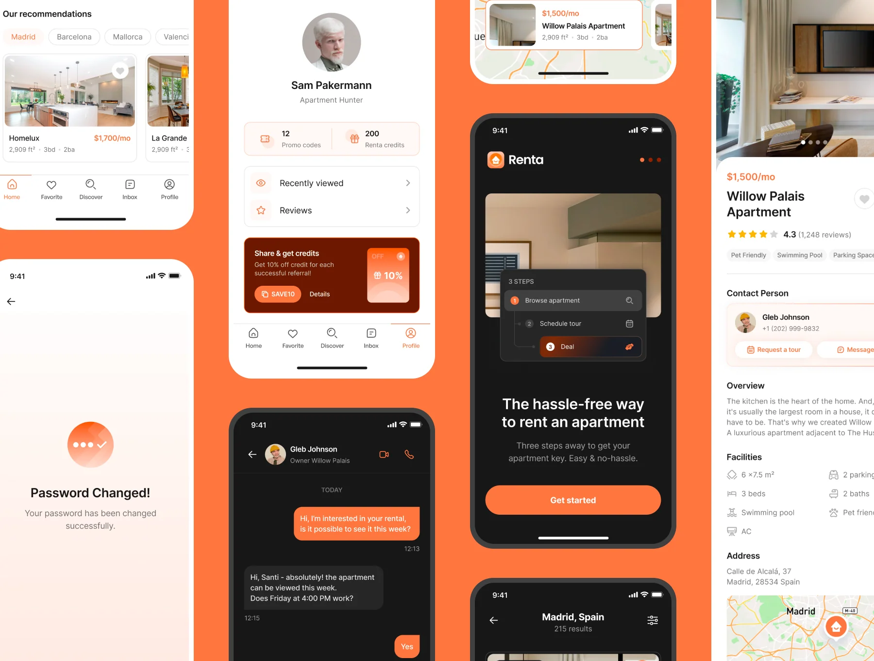 Renta – Real Estate & Apartment Rental App UI Kit 6
