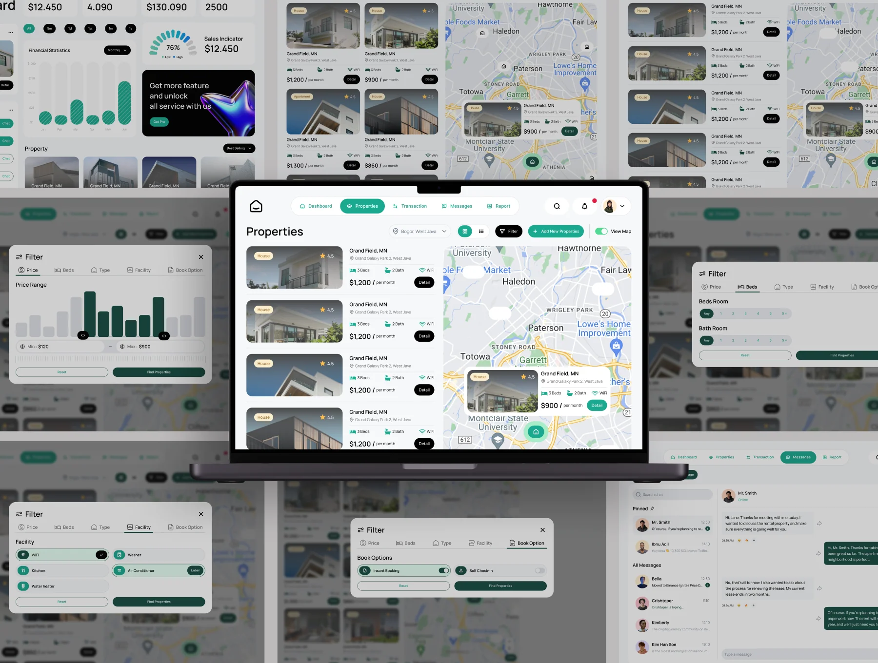 Rental Ease - Real Estate Dashboard UI KIT 7