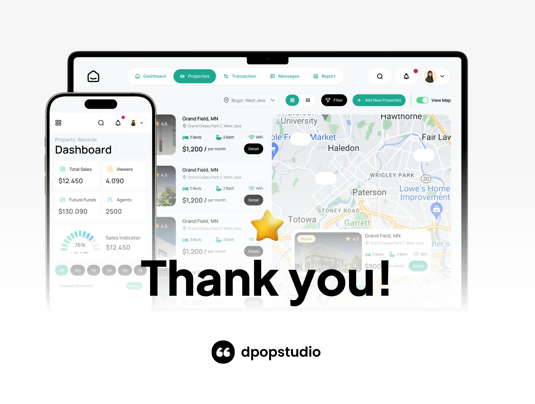 Rental Ease - Real Estate Dashboard UI KIT 8