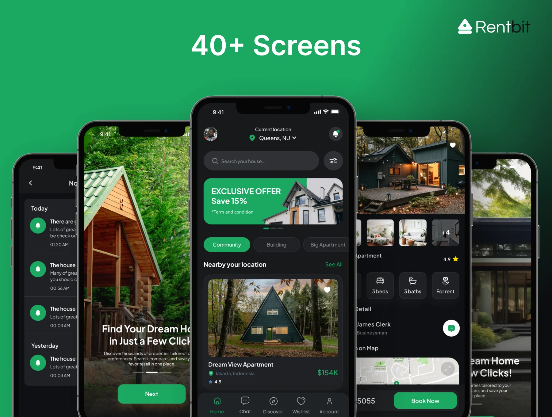 Rentbit - Property Sell Mobile App UI Kit 2
