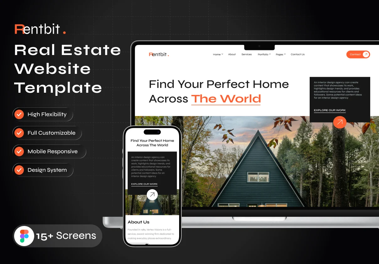 Rentbit - Real Estate Website Template