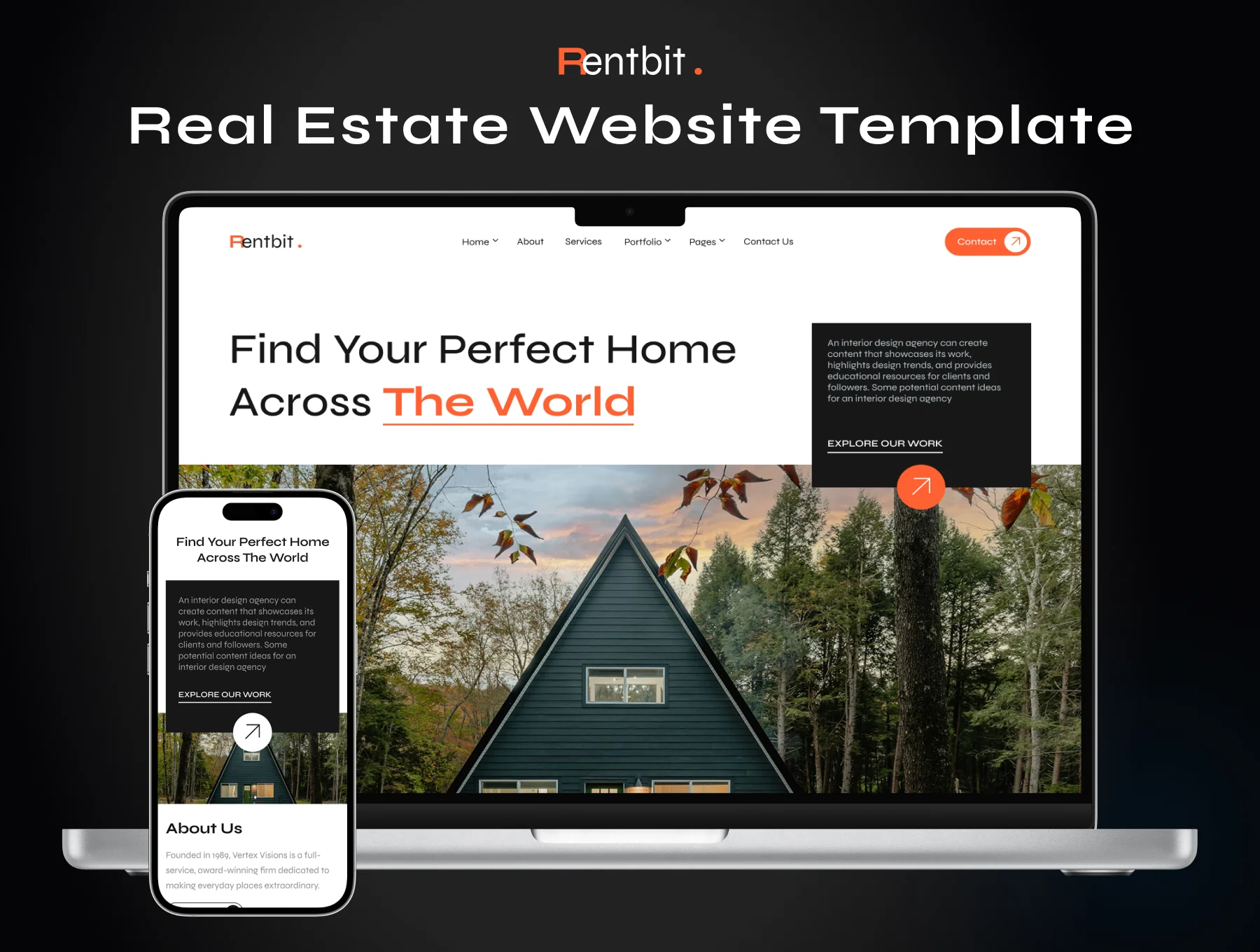 Rentbit - Real Estate Website Template