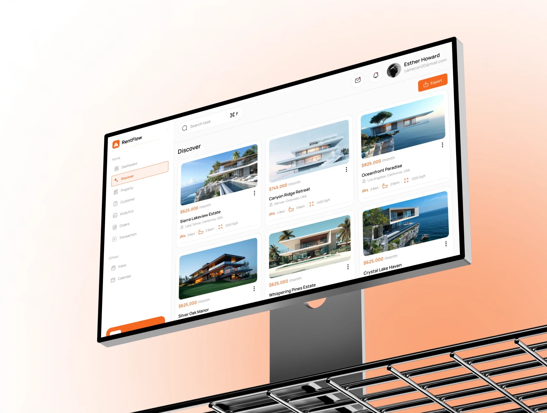 RentFlow - Property Rental Management Dashboard UI Kit 5