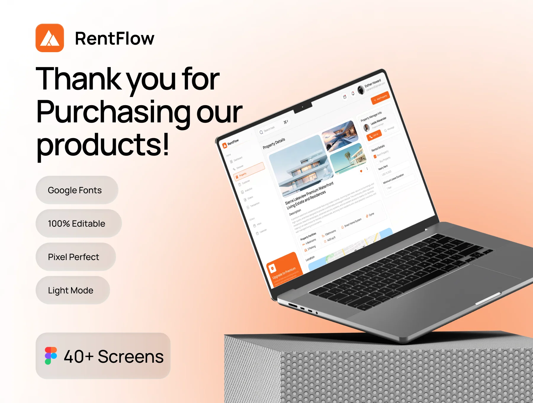 RentFlow - Property Rental Management Dashboard UI Kit 6