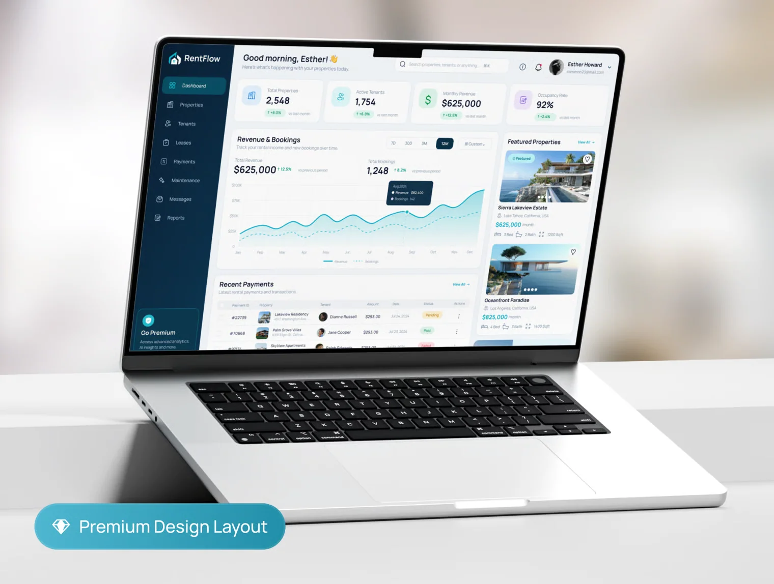 RentFlow - Property Rental Management UI Kit Dashboard 7