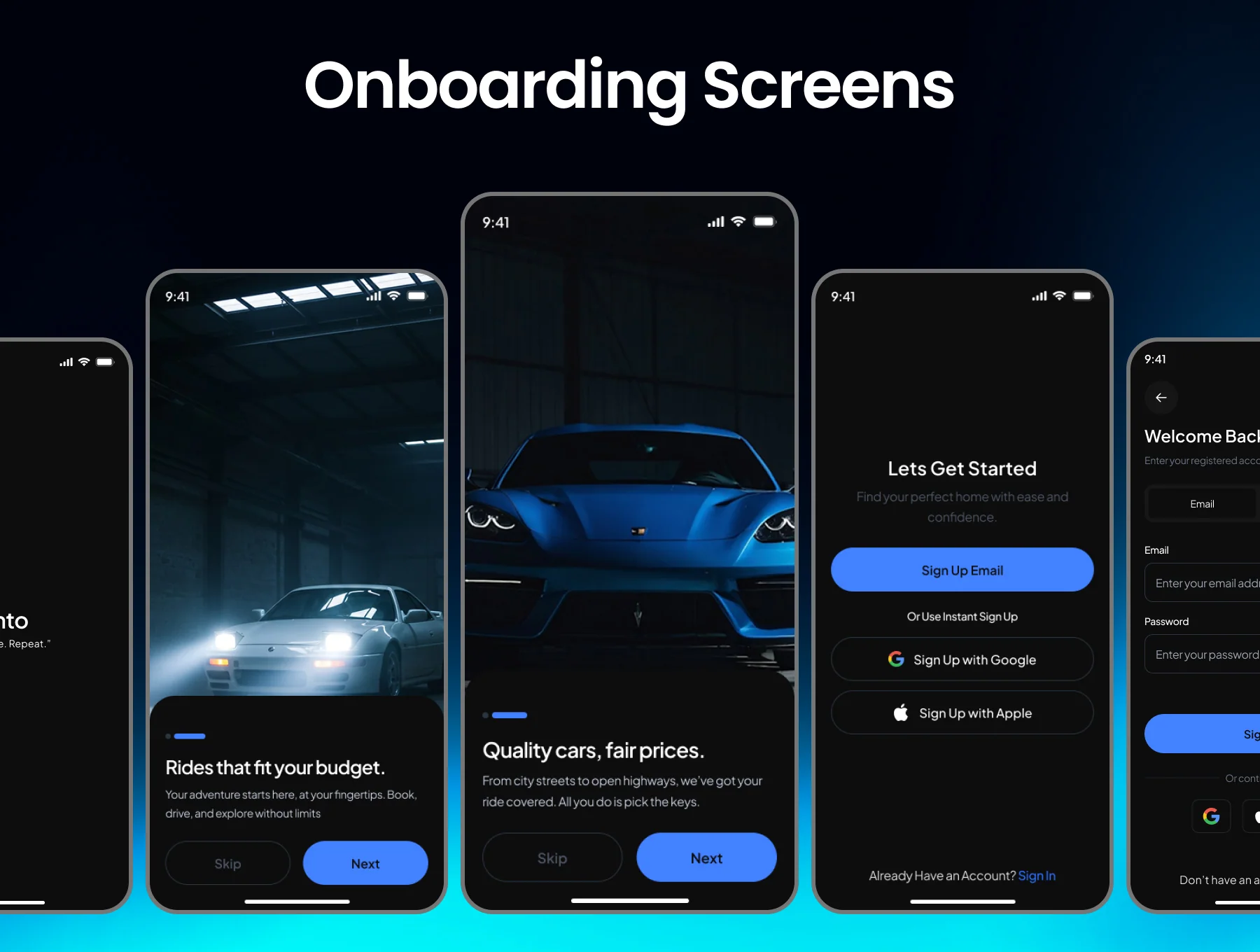 Rento Car Rental Mobile App Ui- kit 3
