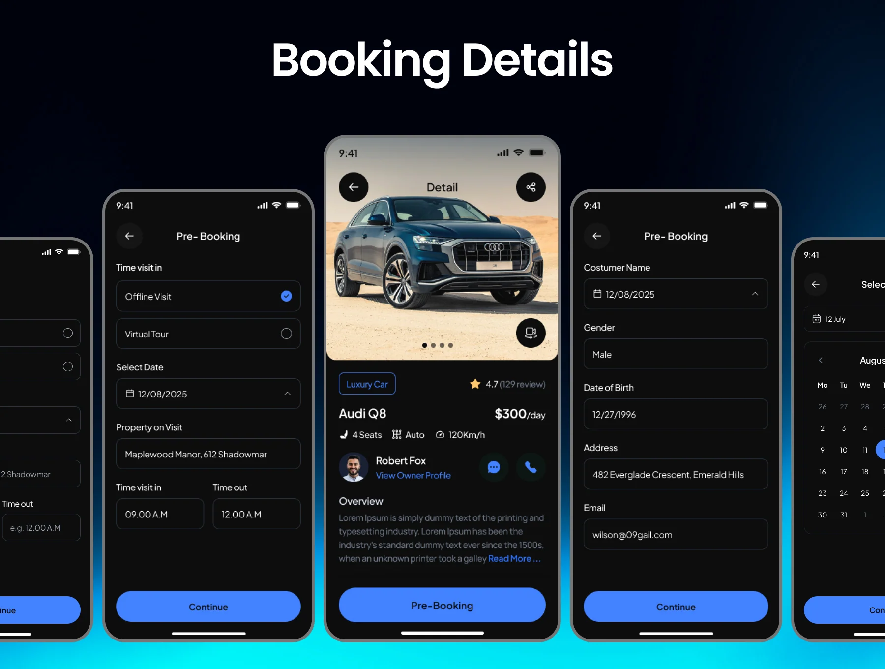 Rento Car Rental Mobile App Ui- kit 6