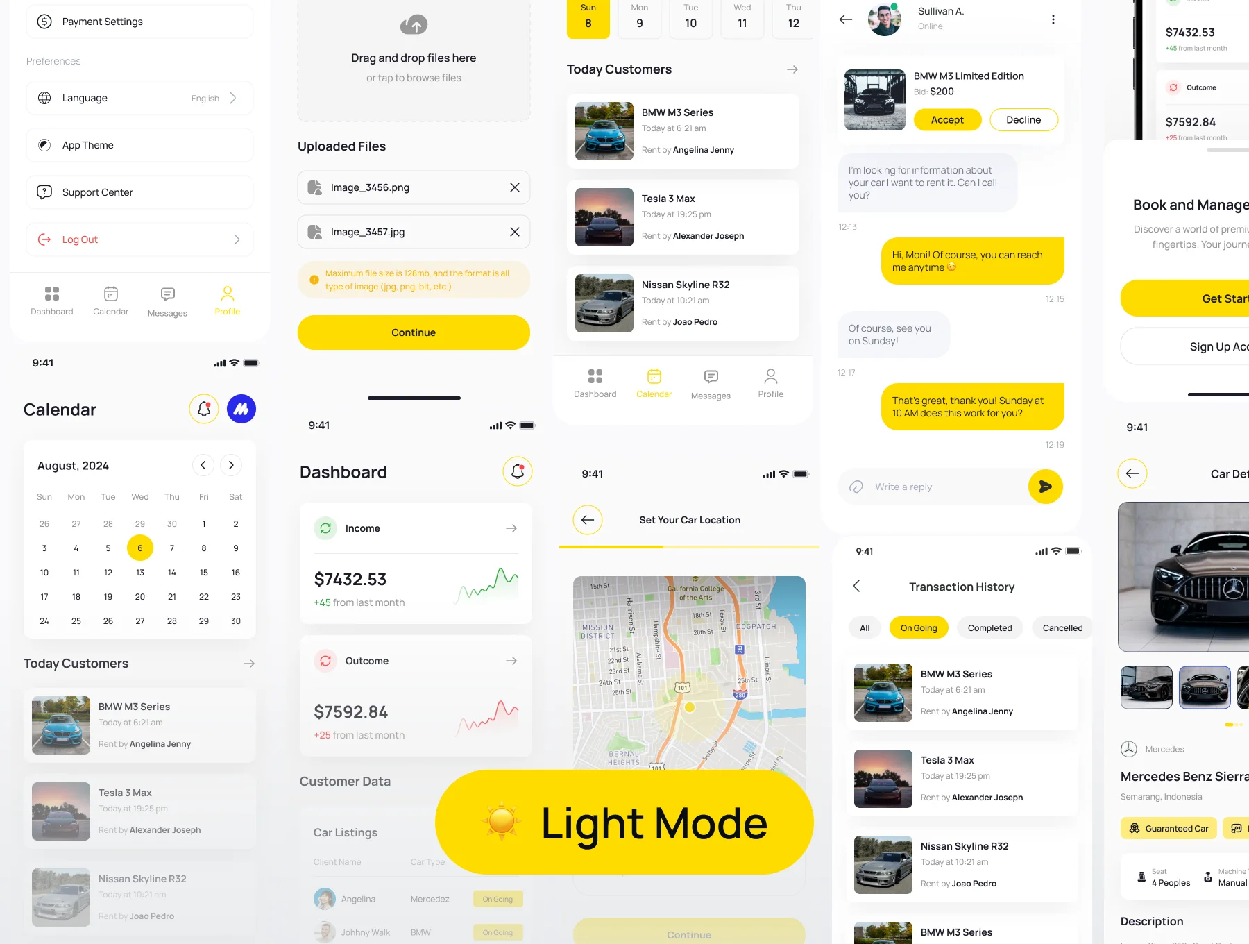 RentQu Seller - Car Rental Seller UI Kit App 5