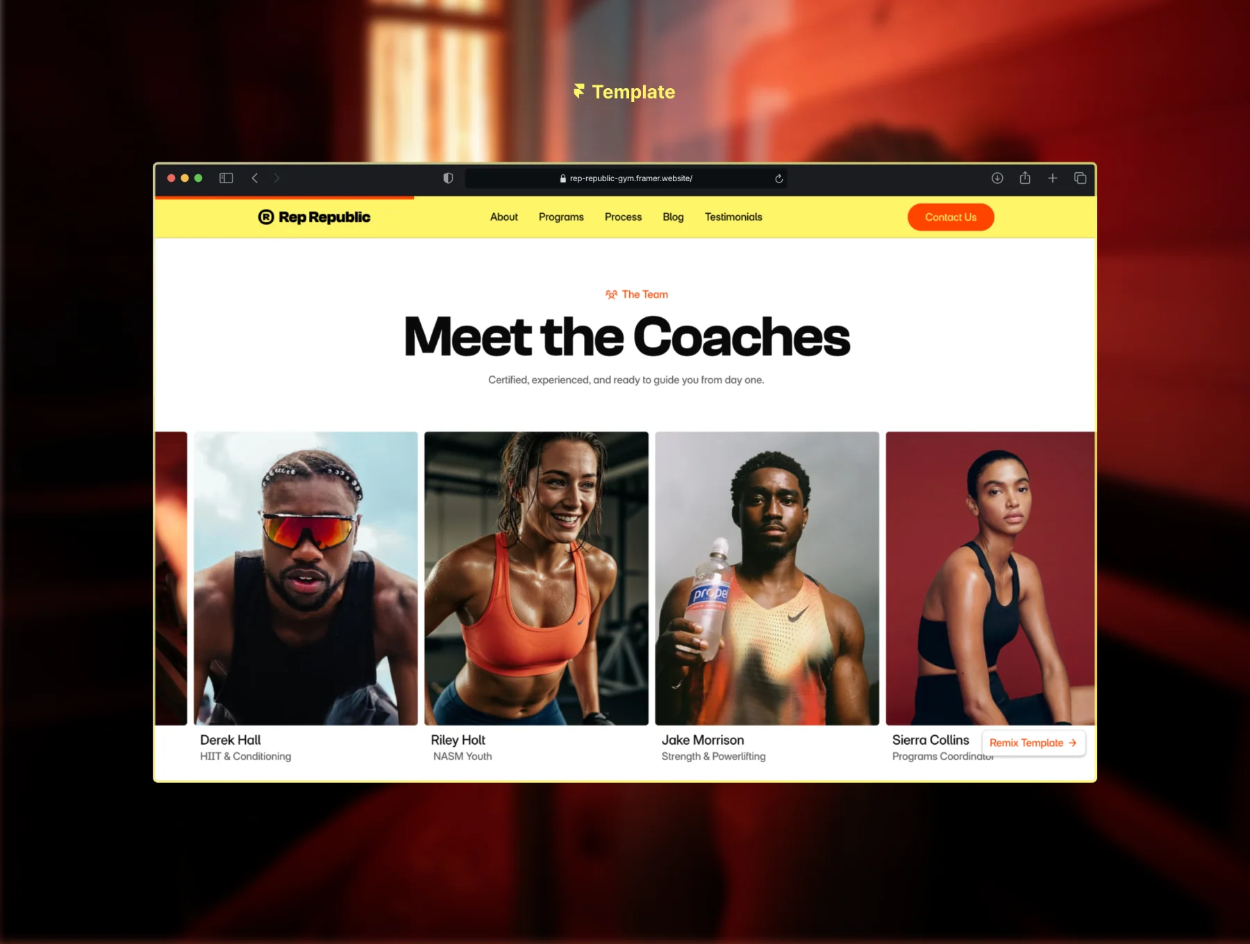 Rep Republic - Premium Gym & Fitness Studio Template 3
