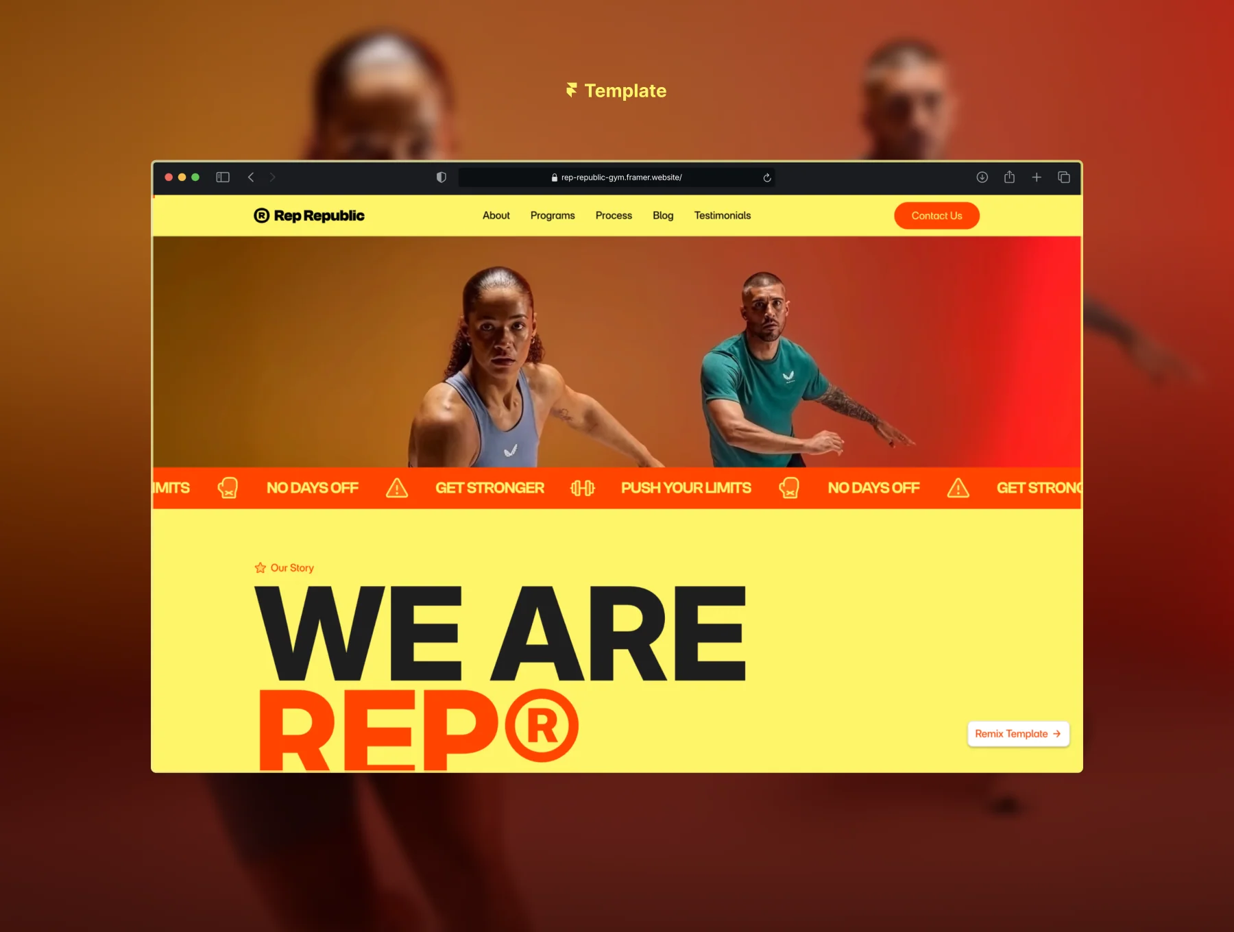 Rep Republic - Premium Gym & Fitness Studio Template 4