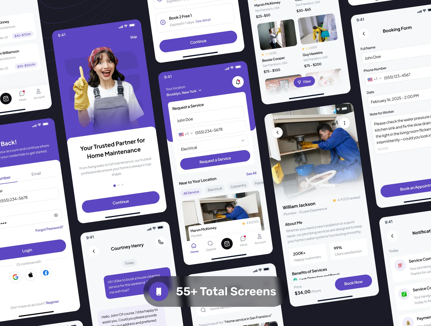 Repairly - Home Services App UI Kit 5