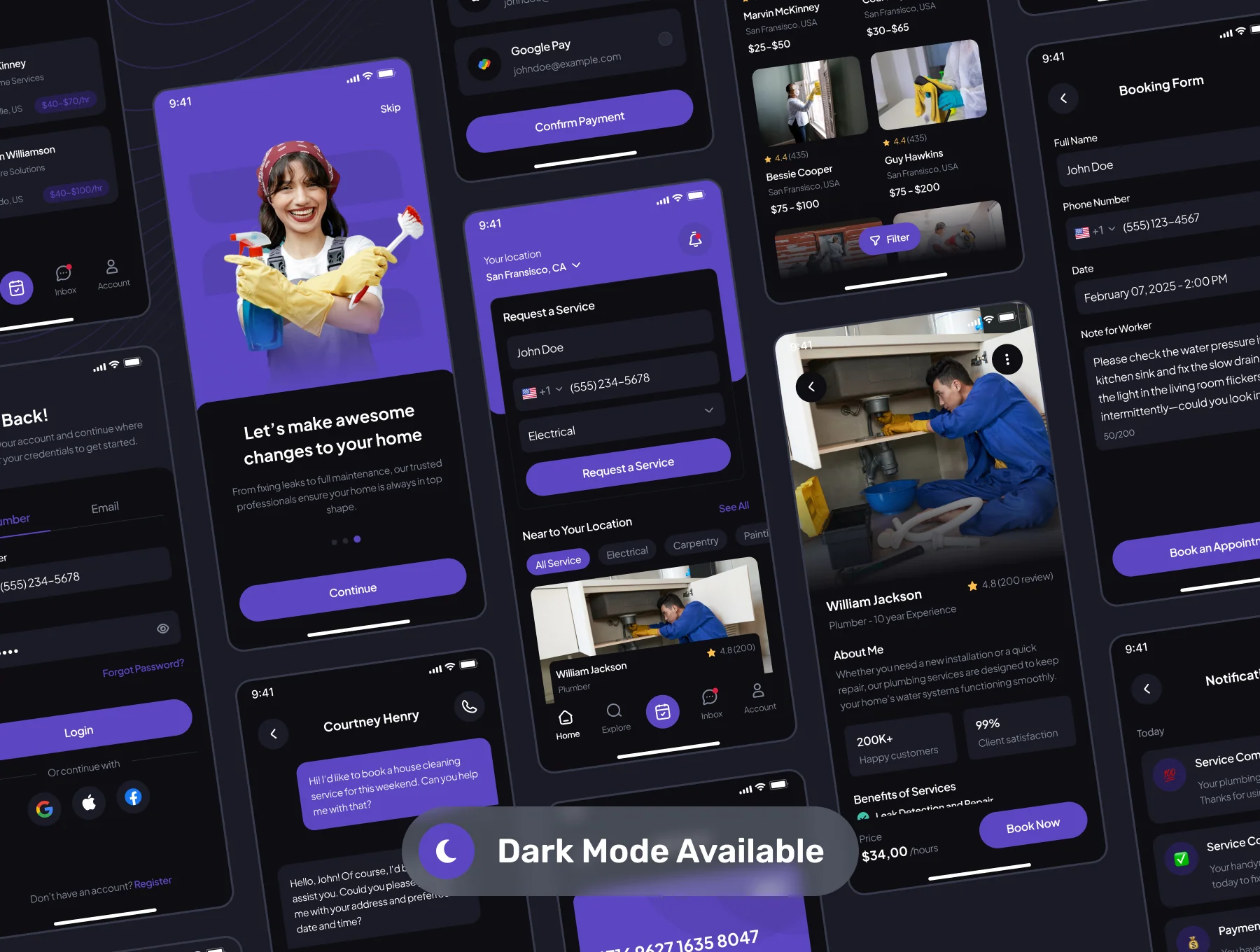 Repairly - Home Services App UI Kit 6