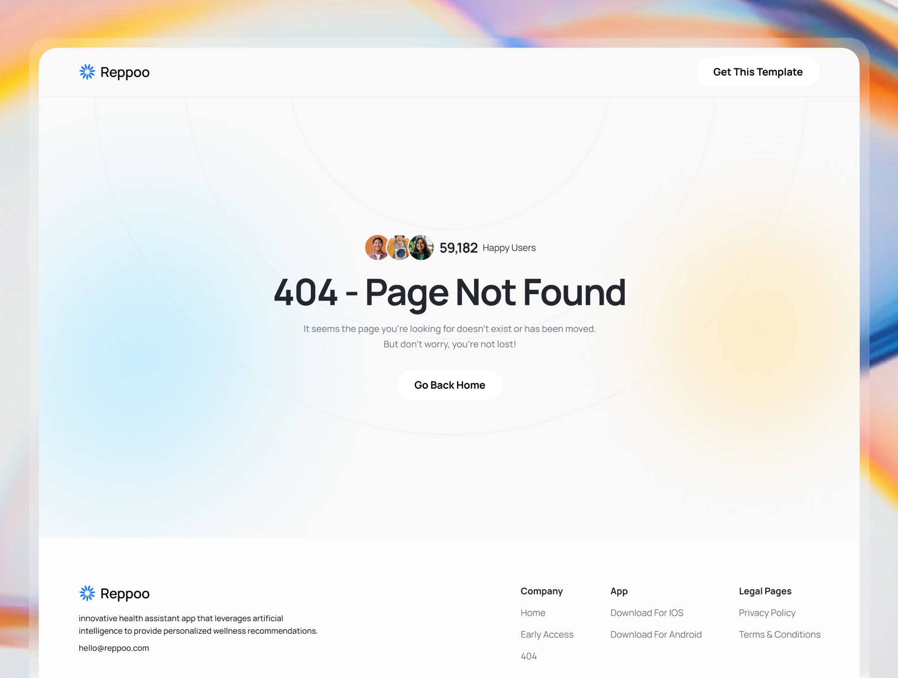 Reppoo - Mobile App Landing Page 3