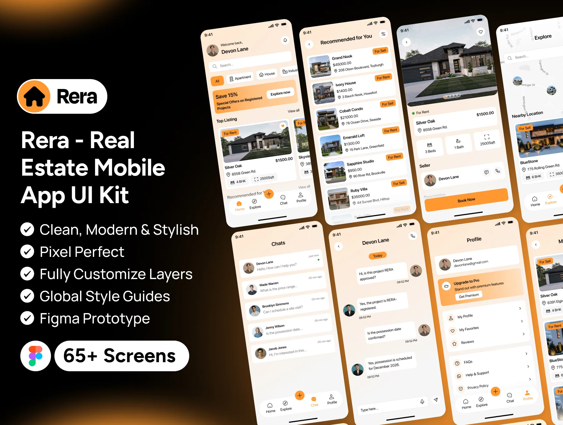 Rera - Real Estate Mobile App UI Kit