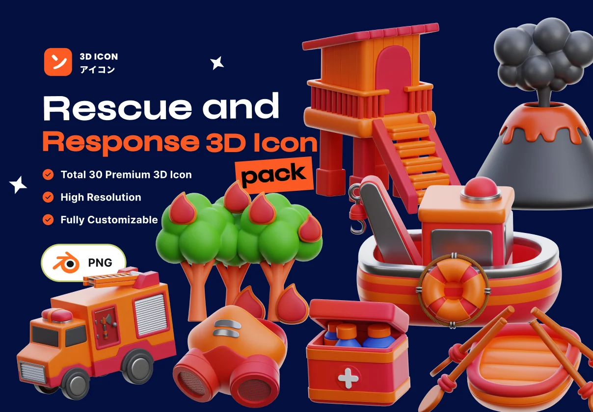 Rescue and response 3D Icon