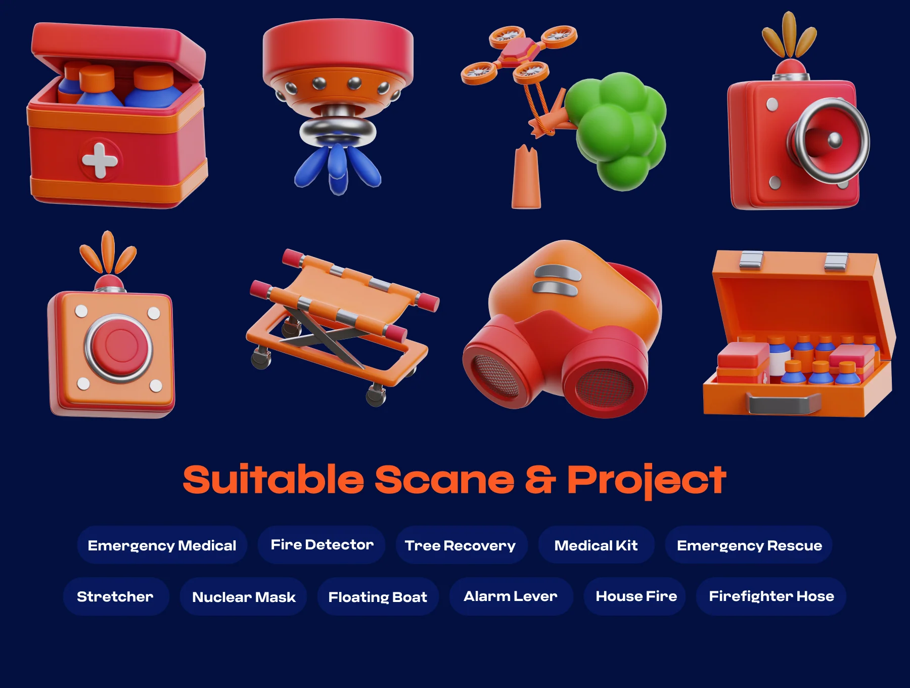 Rescue and response 3D Icon 8