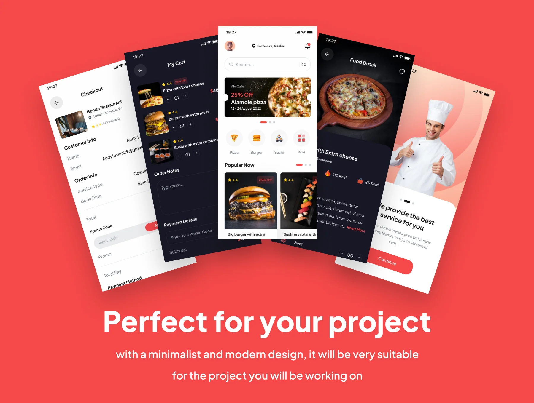 Resfood - Food Delivery App UI Kits 4