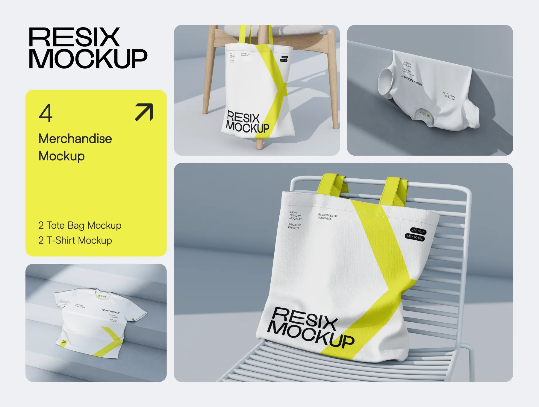 Resix - Clean Style Branding Mockup Bundle 2