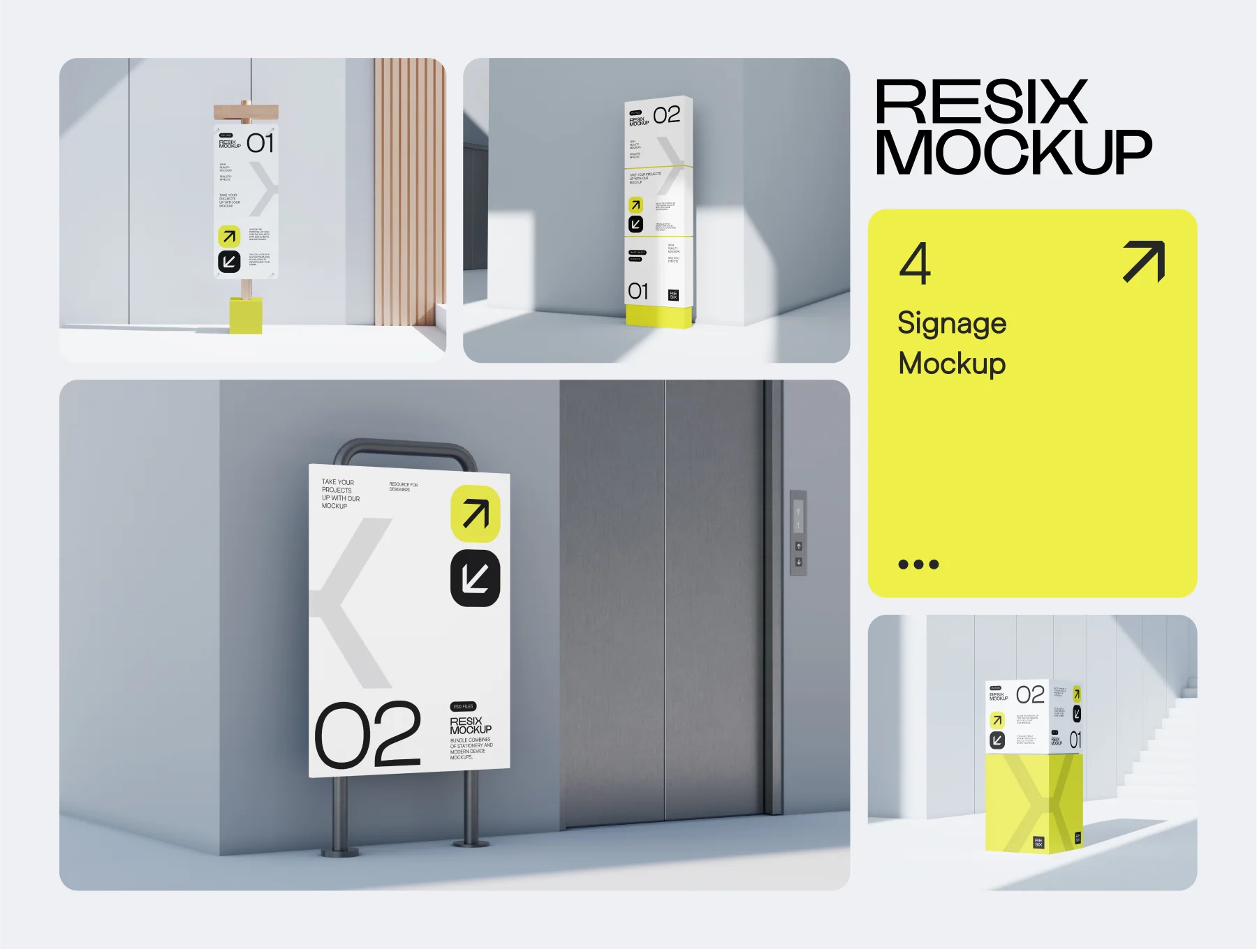Resix - Clean Style Branding Mockup Bundle 3
