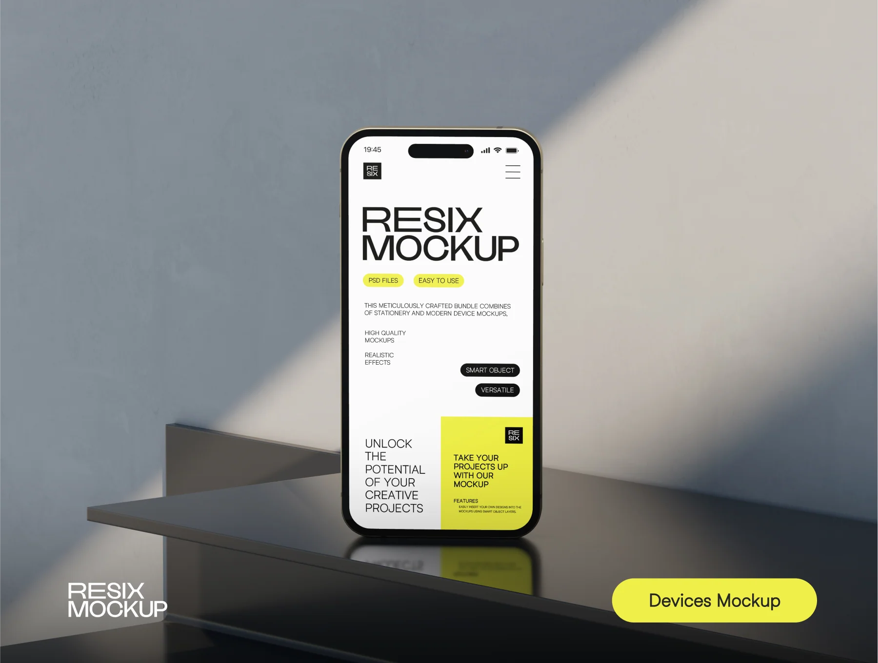 Resix - Clean Style Branding Mockup Bundle 5