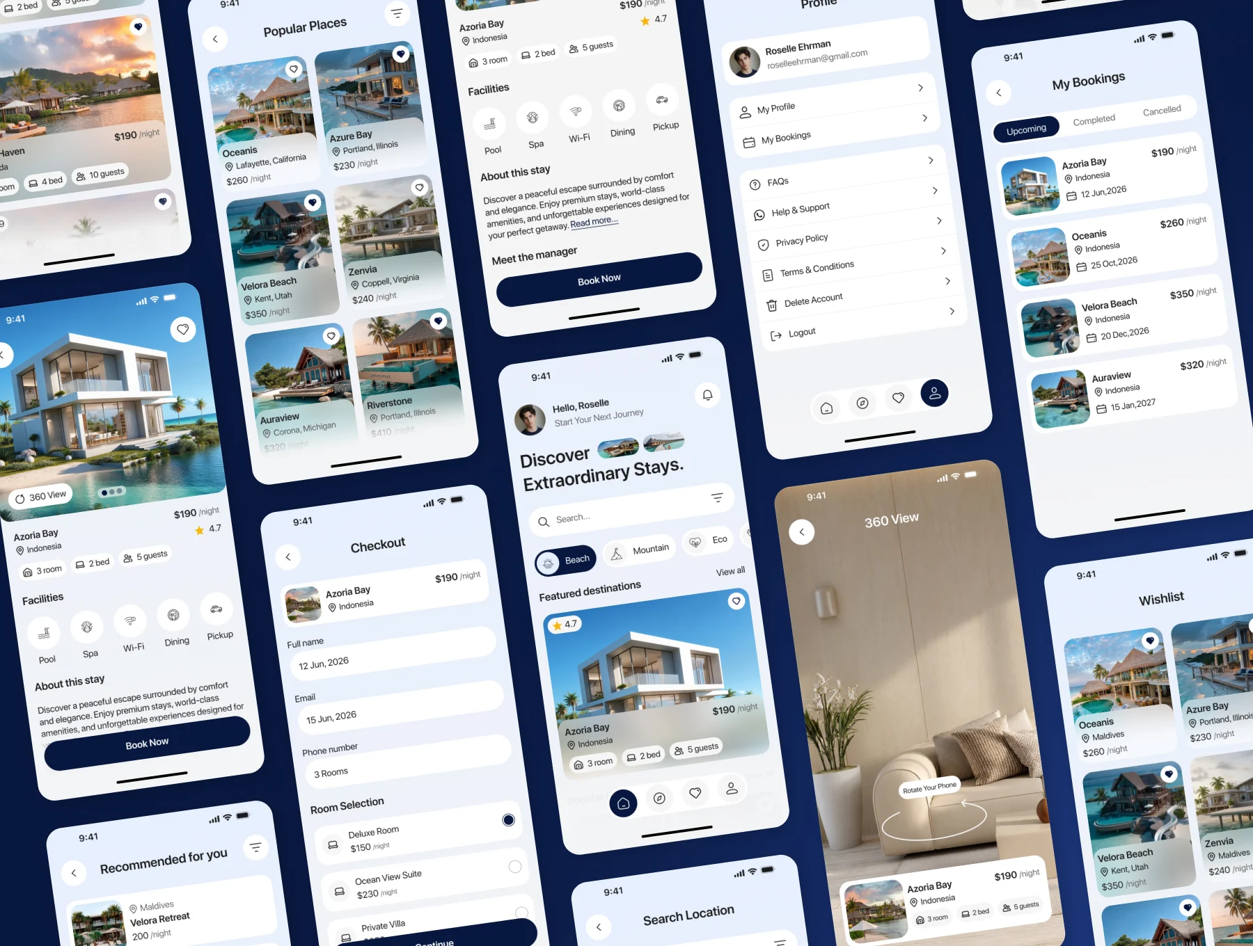 Resortly - Online Resort Booking App UI Kit 4