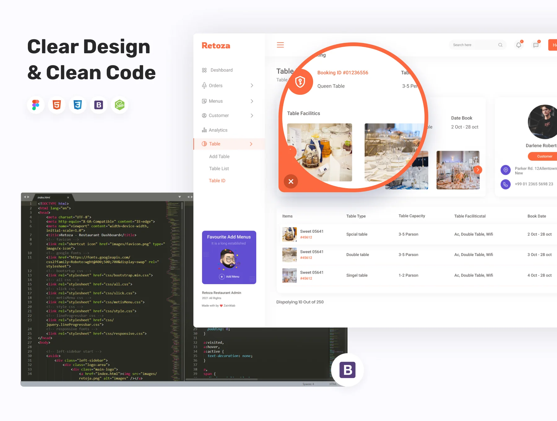 Retoza - Restaurant Dashboard (Design + Code) 3
