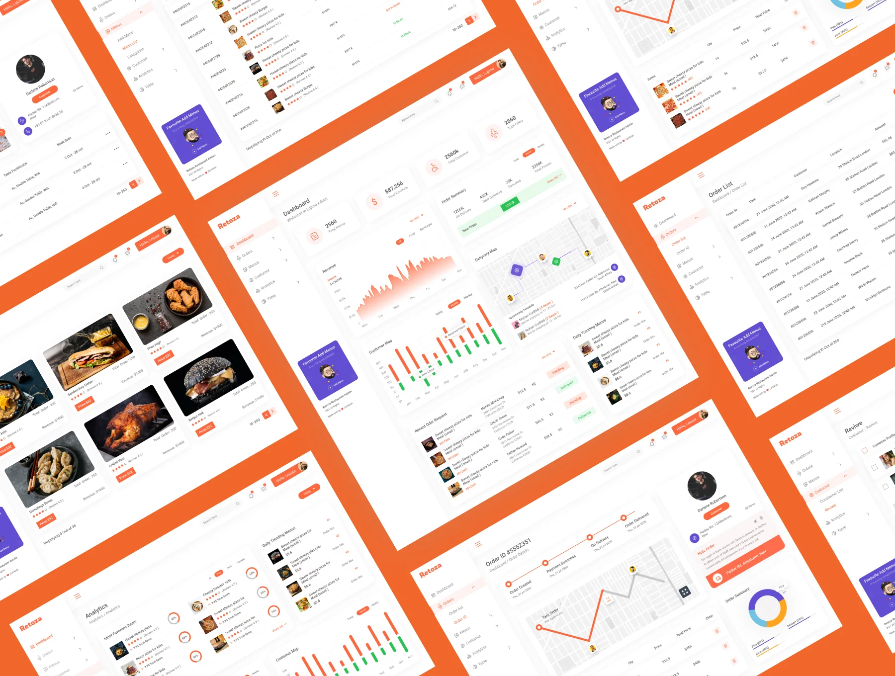 Retoza - Restaurant Dashboard (Design + Code) 5